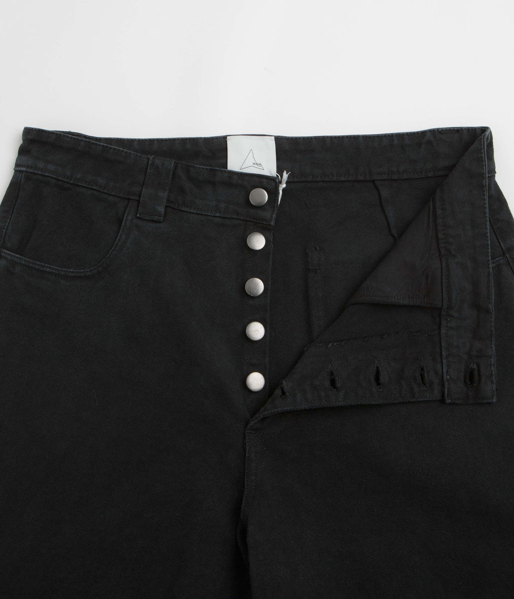 ROA Ash Canvas Shorts - Washed Black