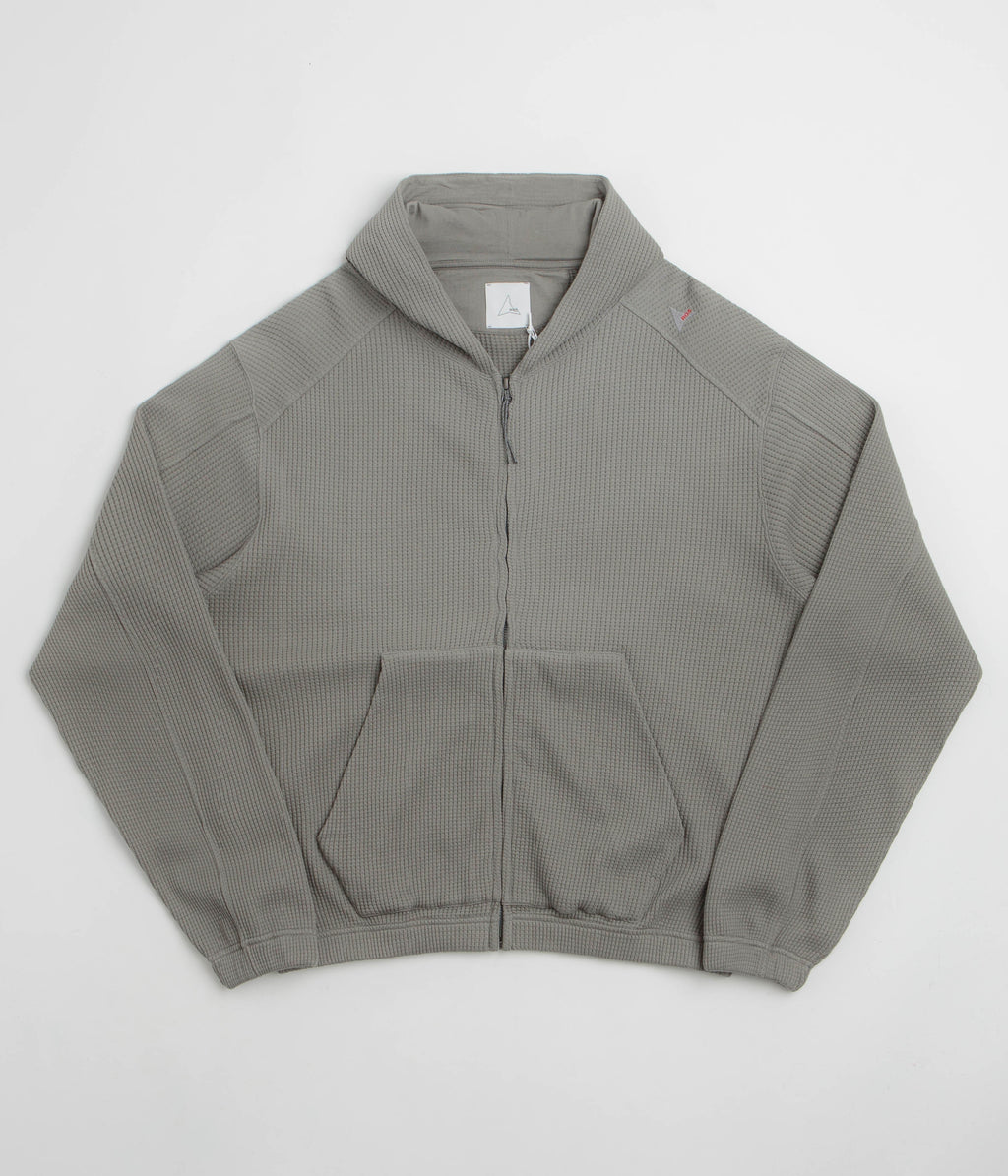 ROA Bee Sun Faded Zip Up Hoodie - Grey