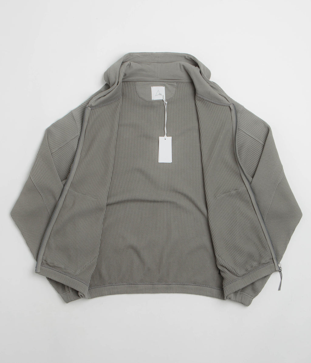 ROA Bee Sun Faded Zip Up Hoodie - Grey