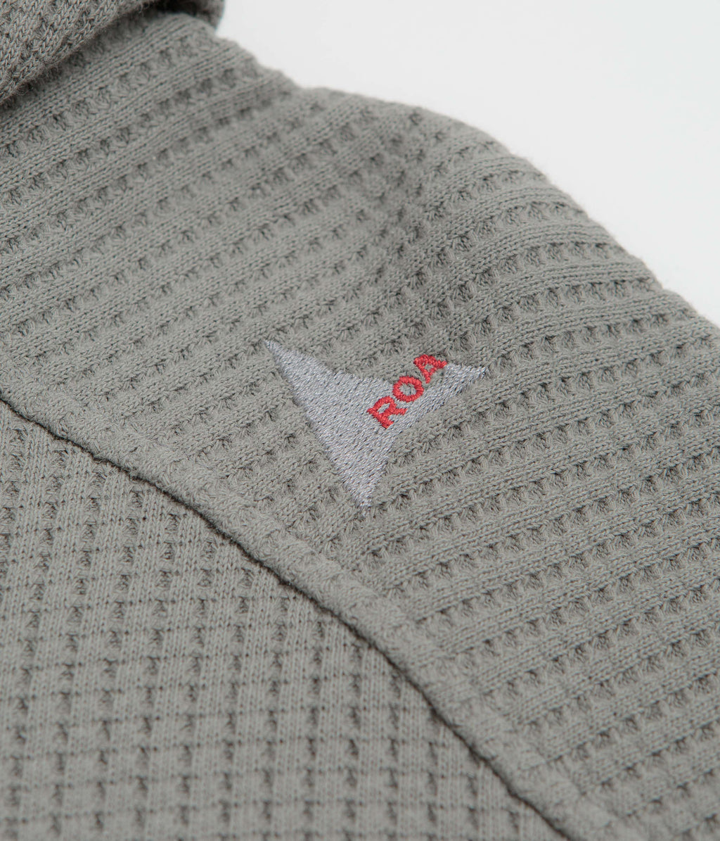 ROA Bee Sun Faded Zip Up Hoodie - Grey