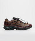 Salomon XT-6 GTX Shoes - Mustang / Bitter Chocolate / Green Gable