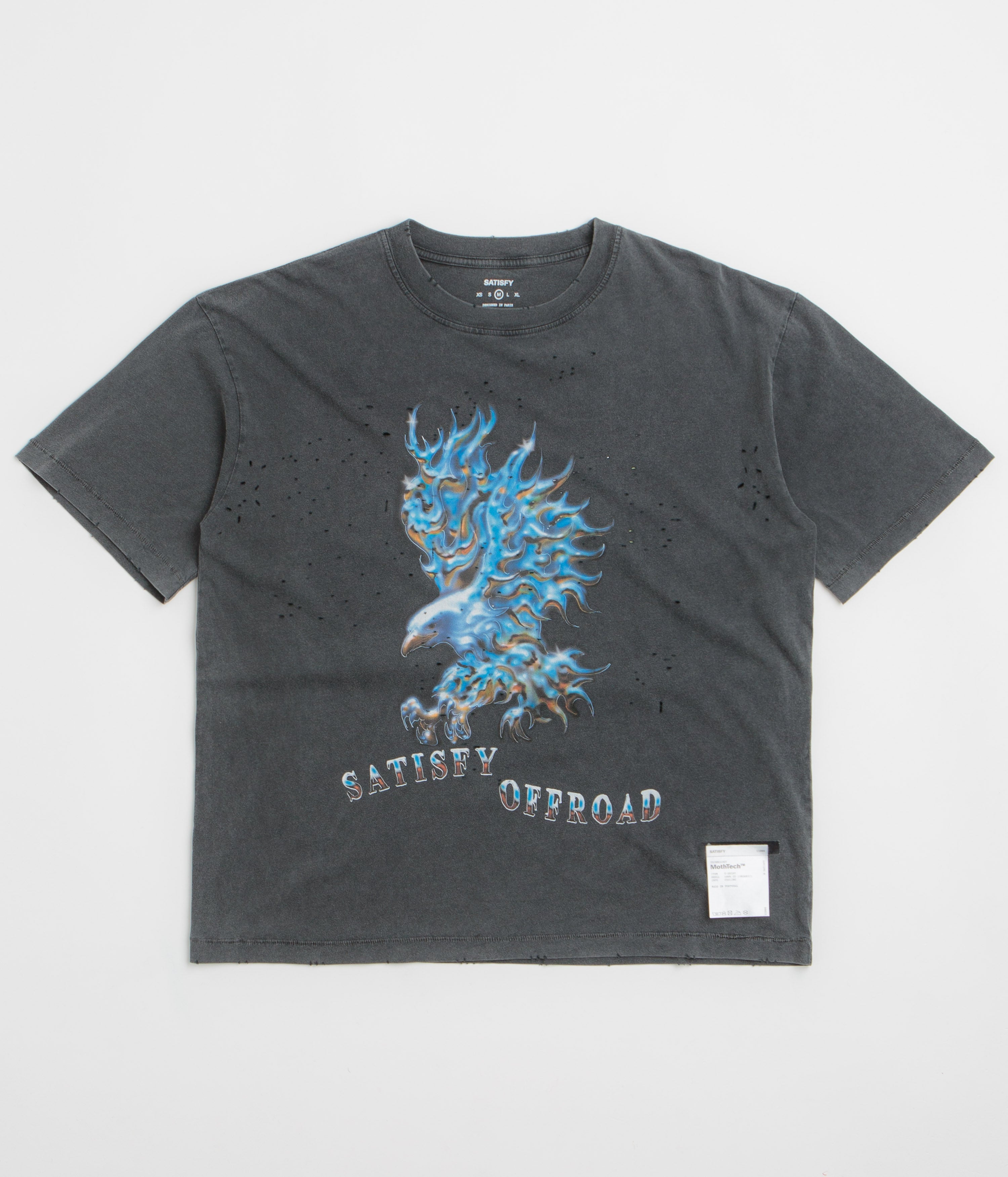 Satisfy MothTech Offroad T-Shirt - Aged Black