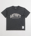 Satisfy MothTech Varsity Logo T-Shirt - Aged Black