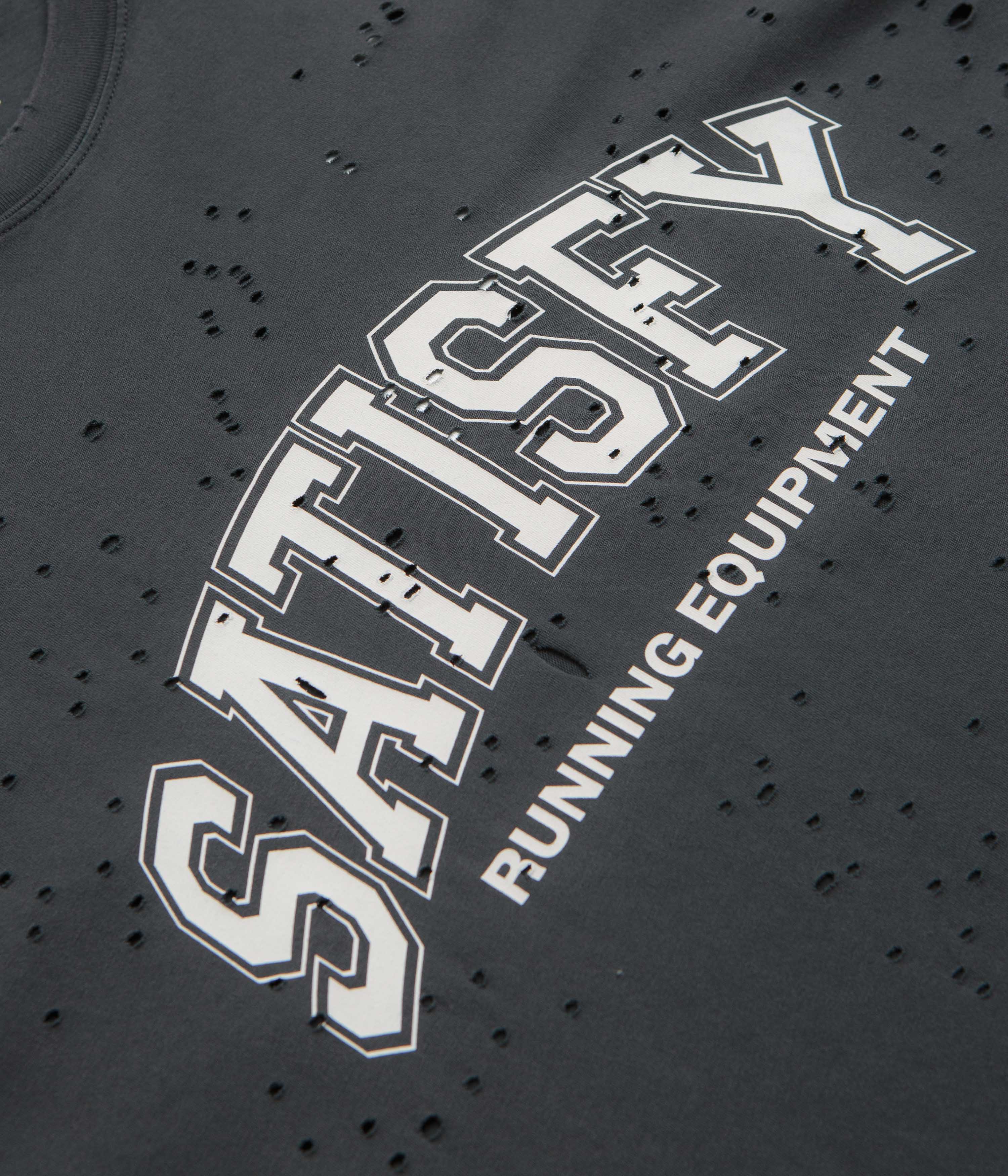 Satisfy MothTech Varsity Logo T-Shirt - Aged Black