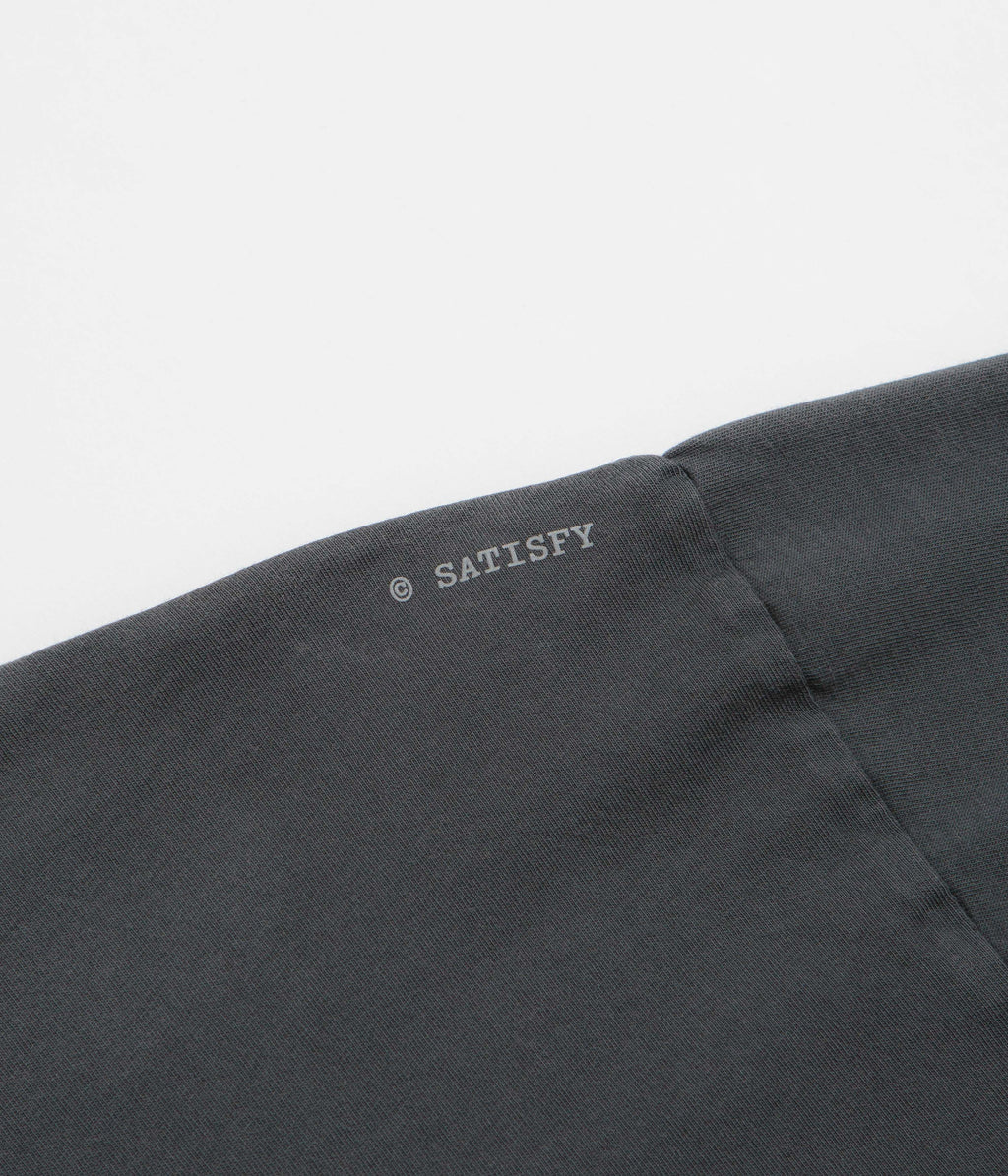 Satisfy MothTech Varsity Logo T-Shirt - Aged Black