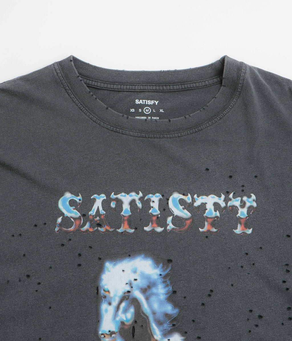 Satisfy MothTech Wild and Free T-Shirt - Aged Black