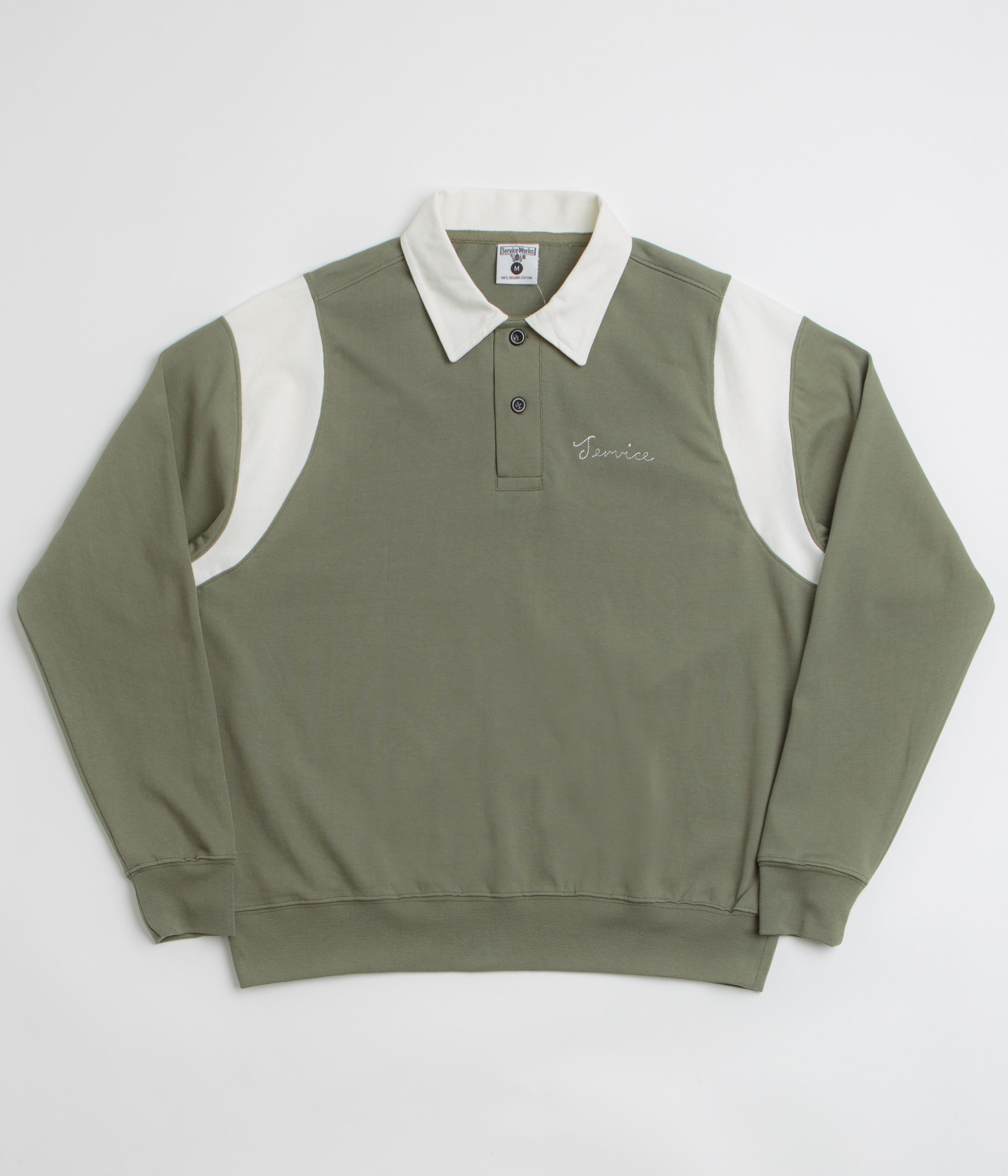 Service Works Bistro Rugby Shirt - Olive
