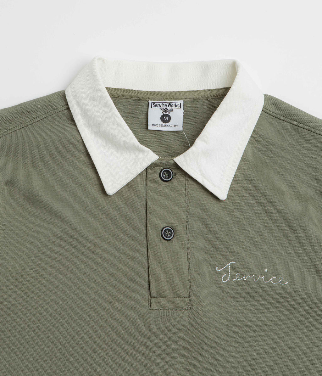 Service Works Bistro Rugby Shirt - Olive