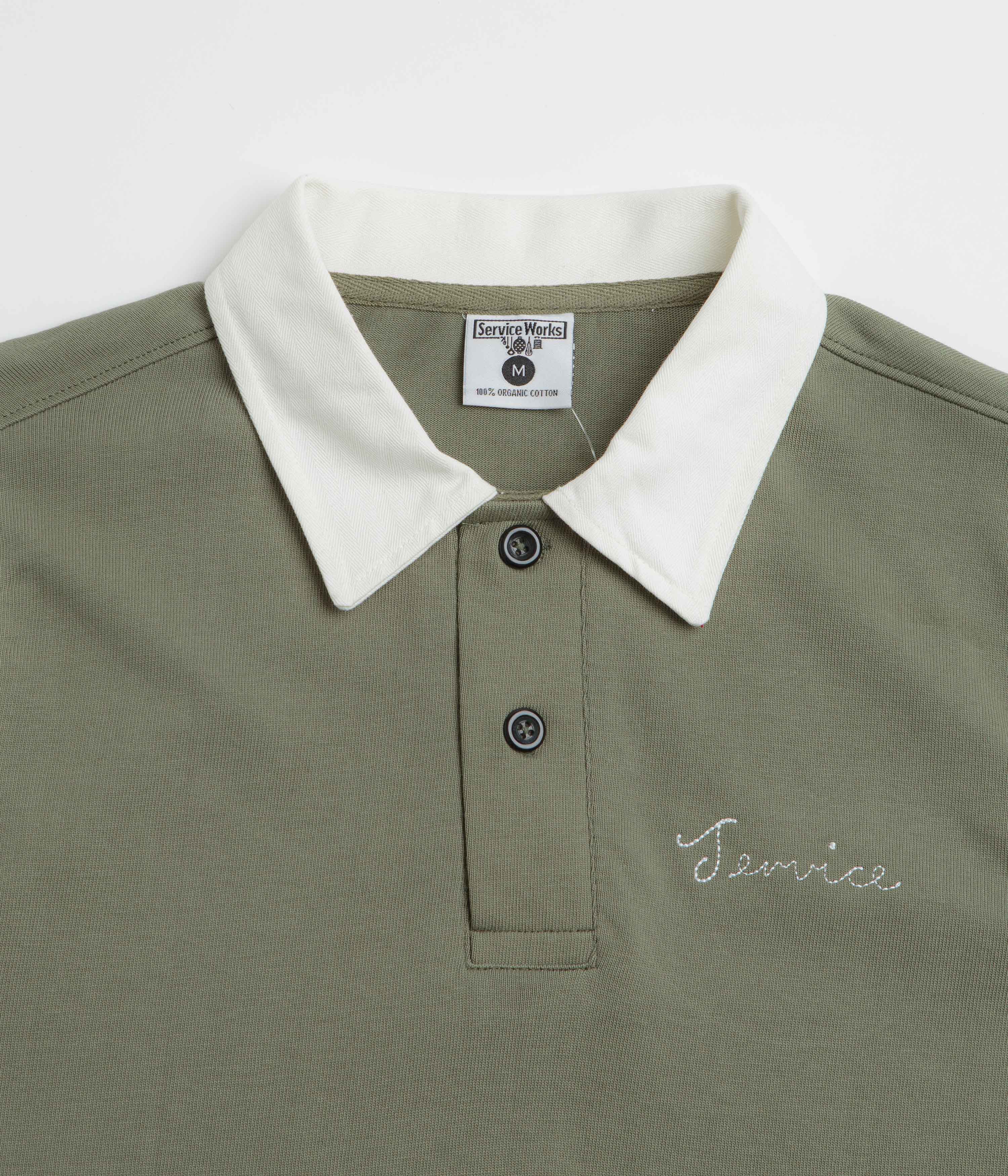 Service Works Bistro Rugby Shirt - Olive