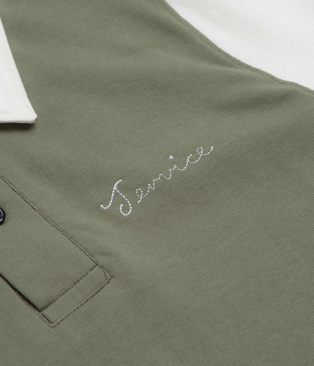 Service Works Bistro Rugby Shirt - Olive