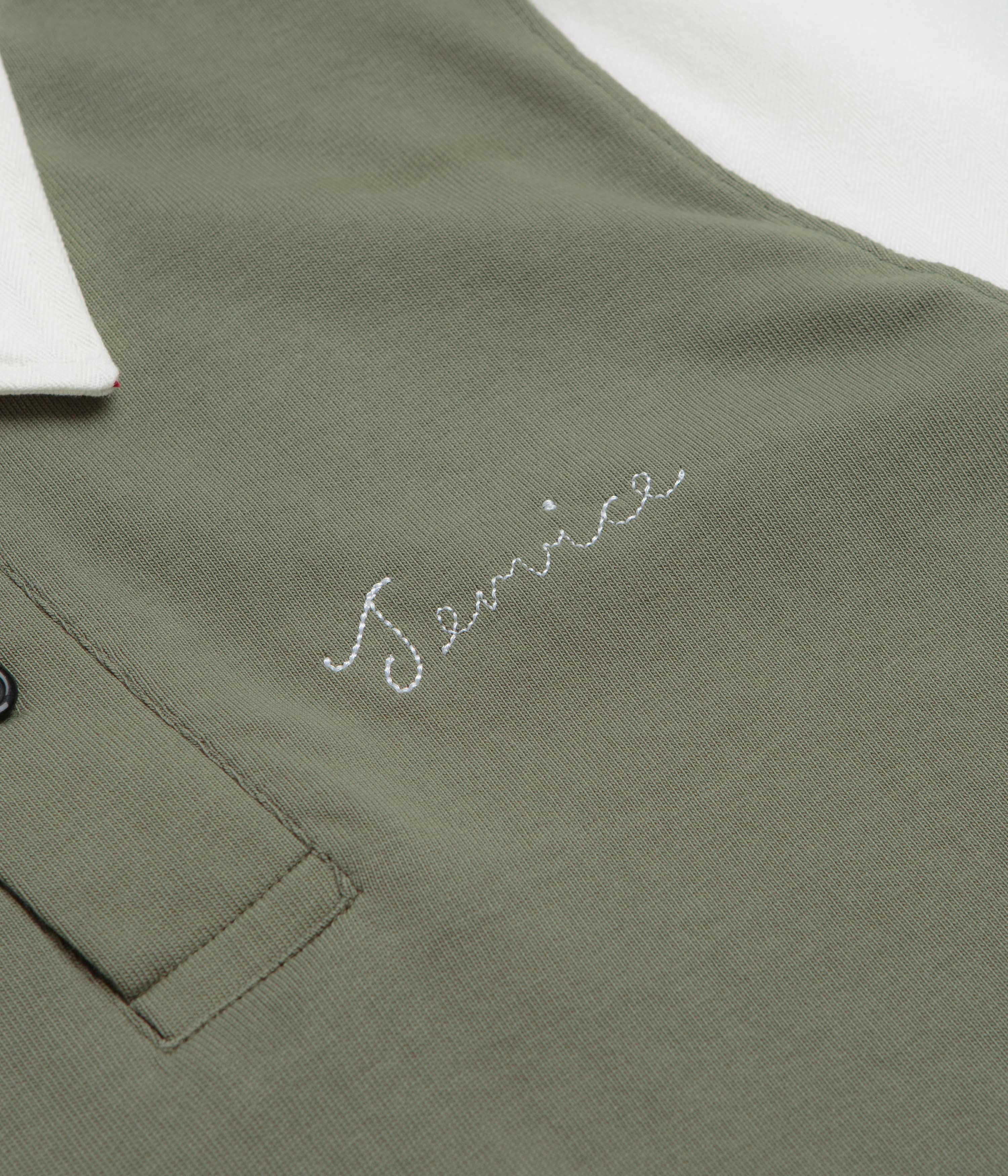 Service Works Bistro Rugby Shirt - Olive