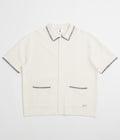 Service Works Blanket Stitch Knit Short Sleeve Shirt - Off-White