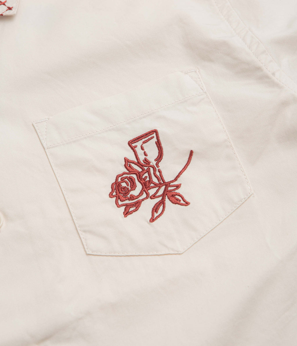 Service Works Border Short Sleeve Shirt - Off-White