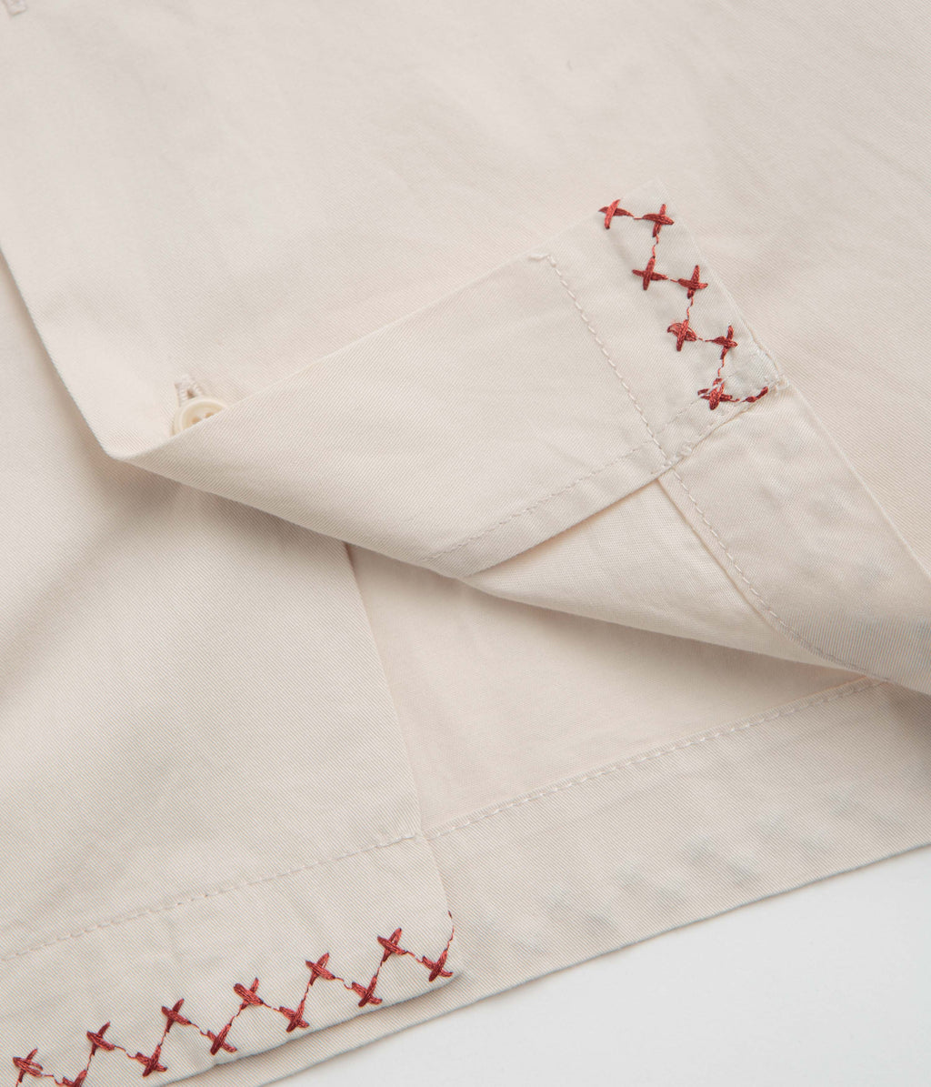 Service Works Border Short Sleeve Shirt - Off-White