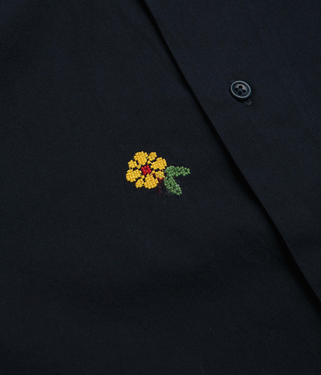 Service Works Cross Stitch Short Sleeve Shirt - Dark Navy