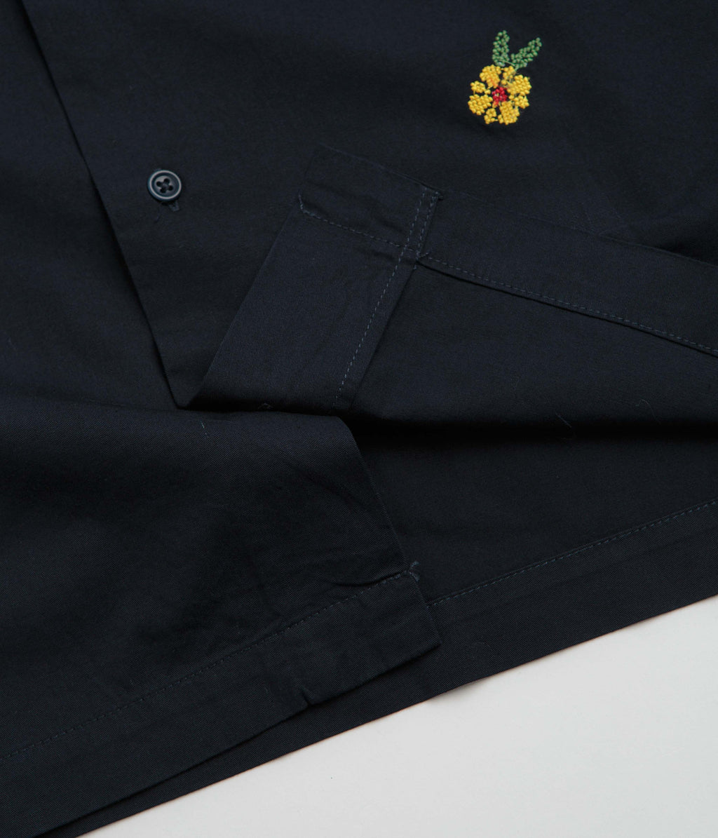 Service Works Cross Stitch Short Sleeve Shirt - Dark Navy