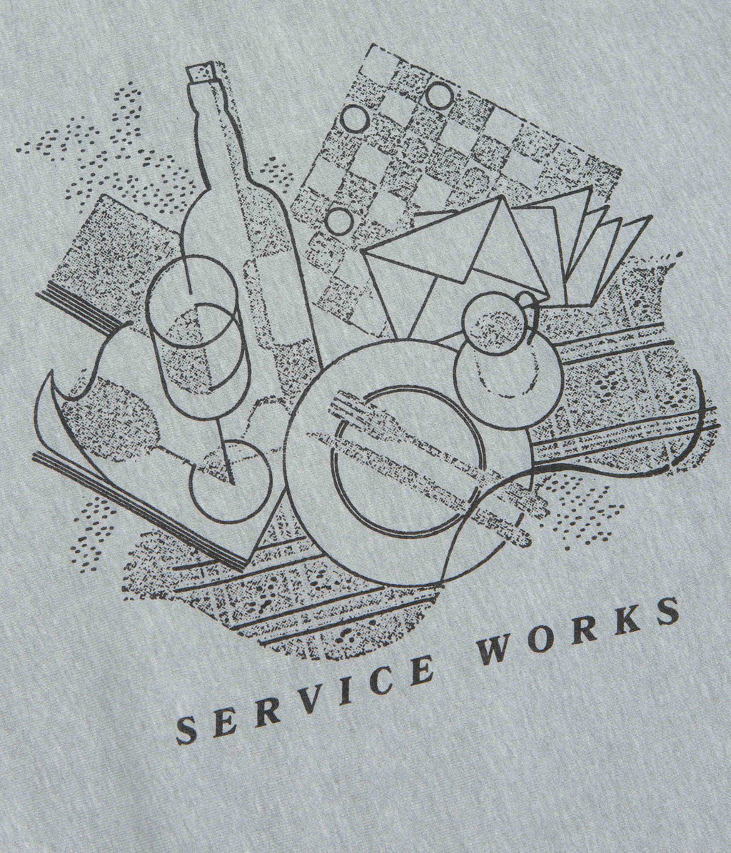 Service Works Frequent Flyer Crewneck Sweatshirt - Heather Grey