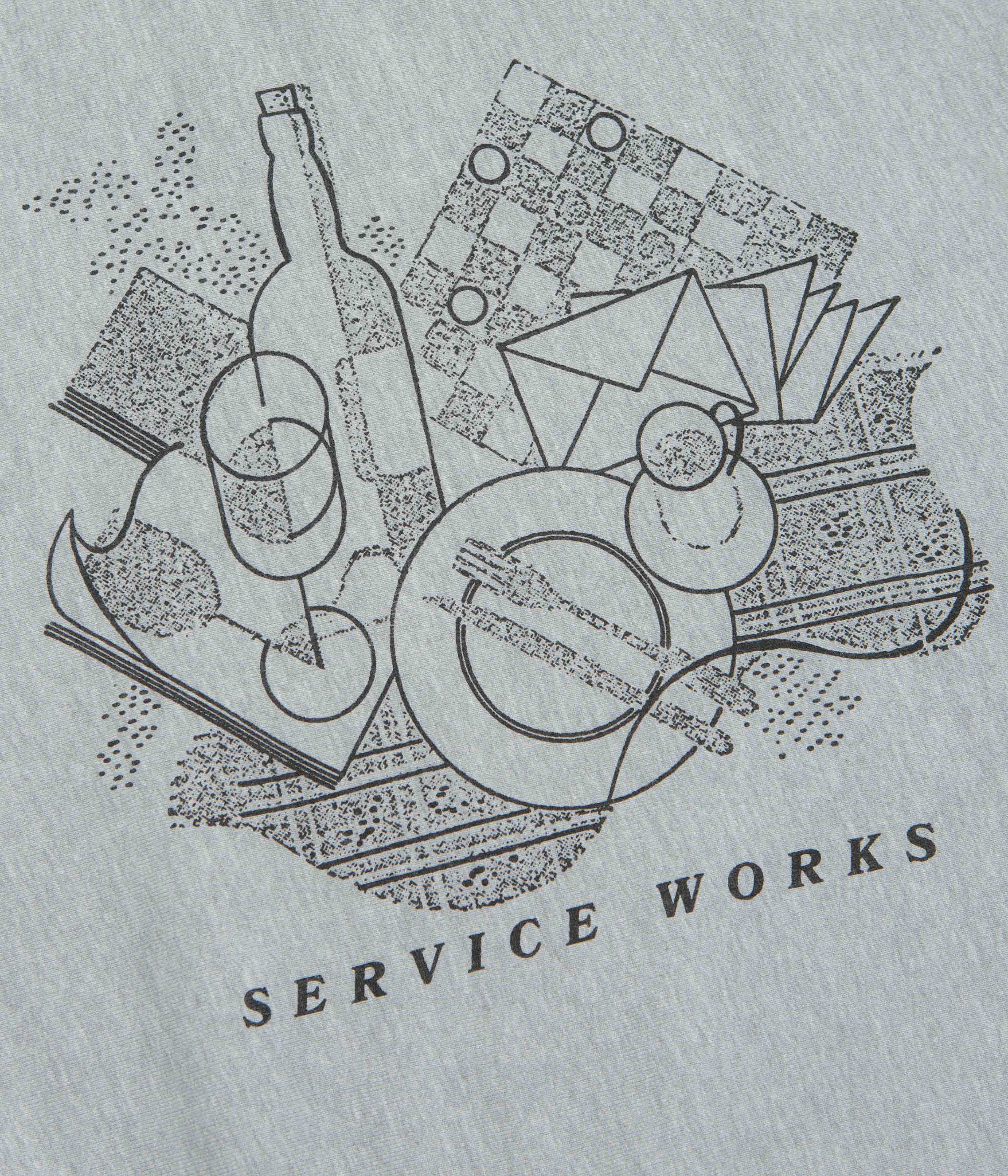 Service Works Frequent Flyer Crewneck Sweatshirt - Heather Grey