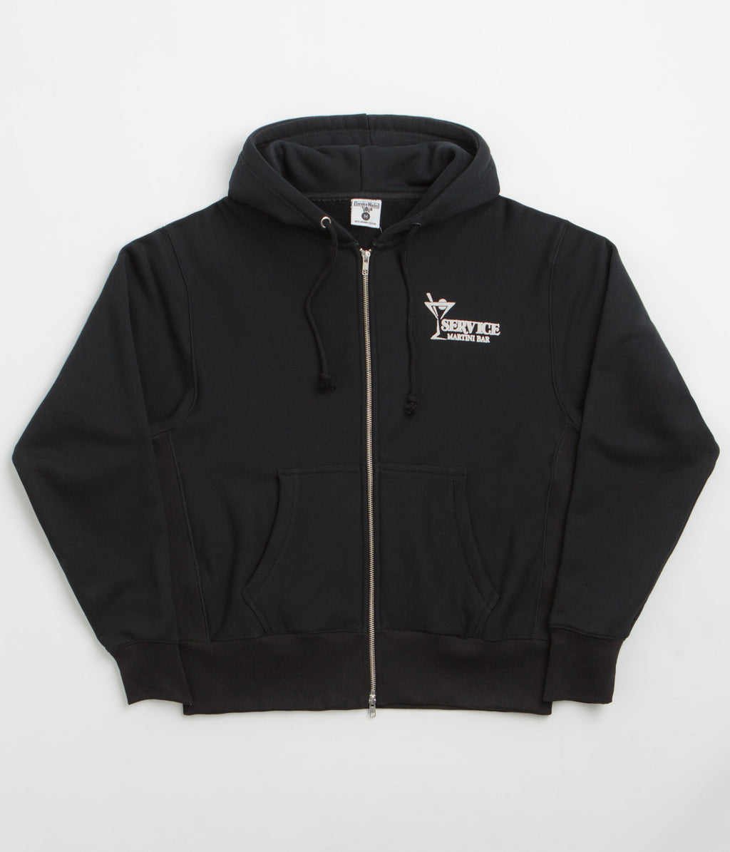 Service Works Martini Zipper Hoodie - Black