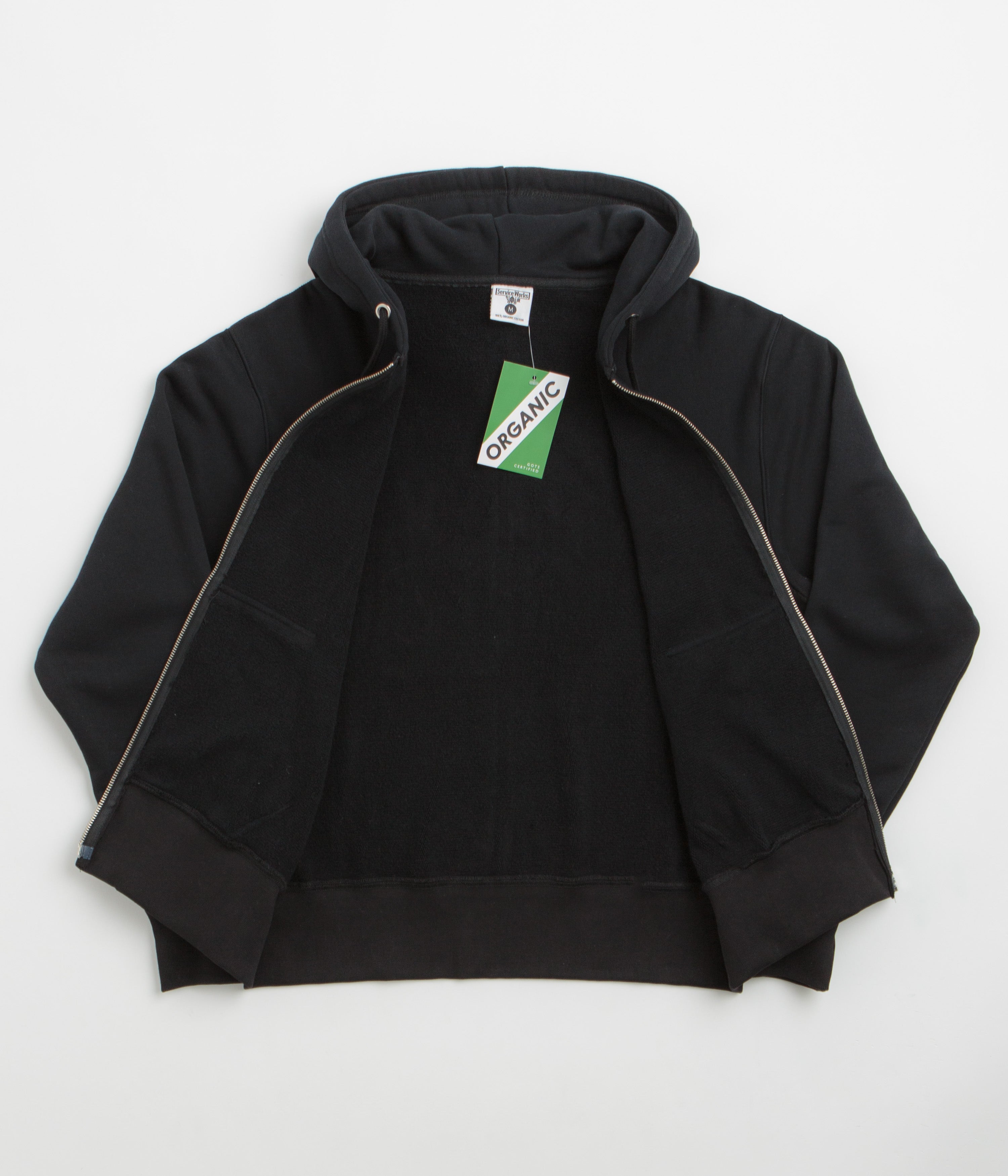 Service Works Martini Zipper Hoodie - Black