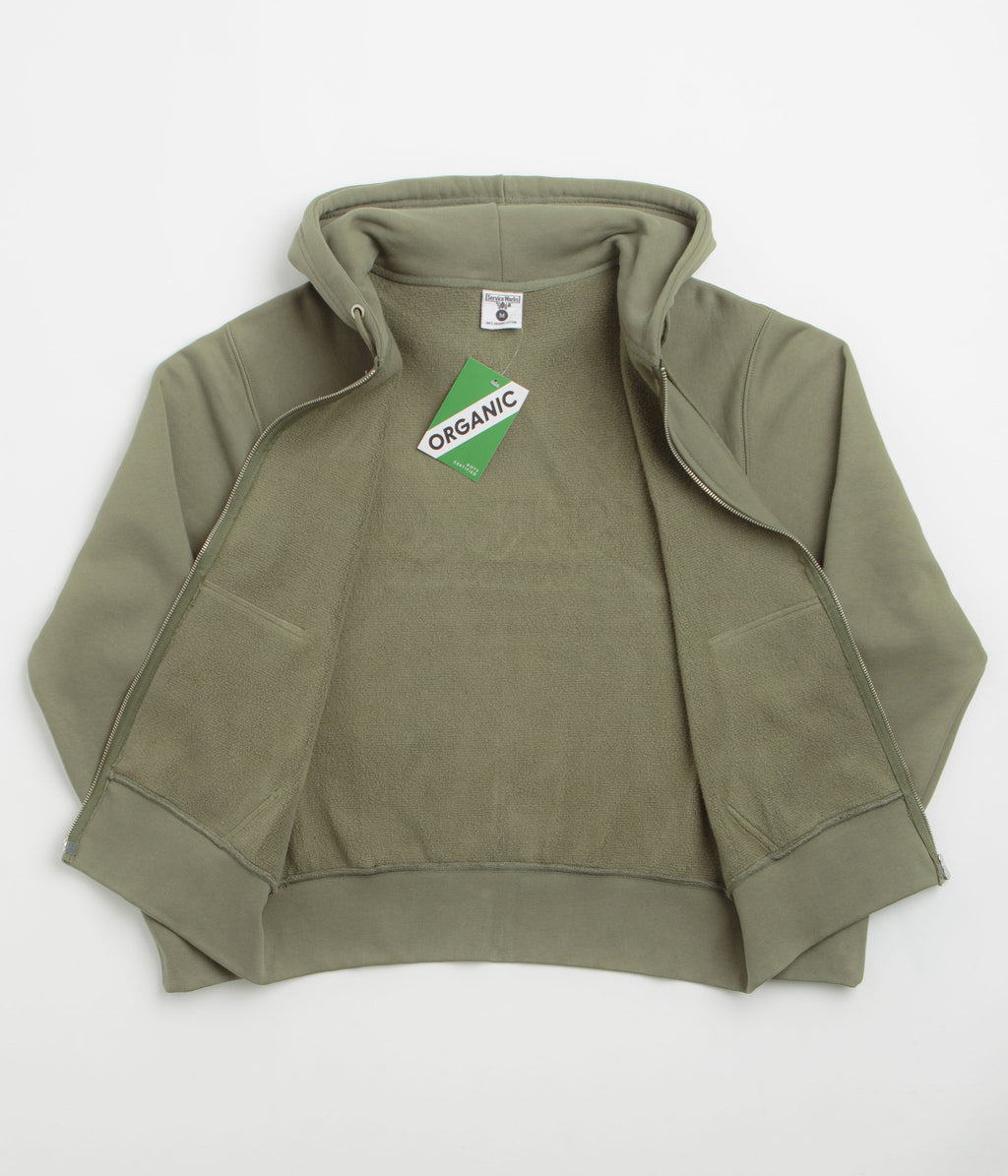 Service Works Martini Zipper Hoodie - Olive