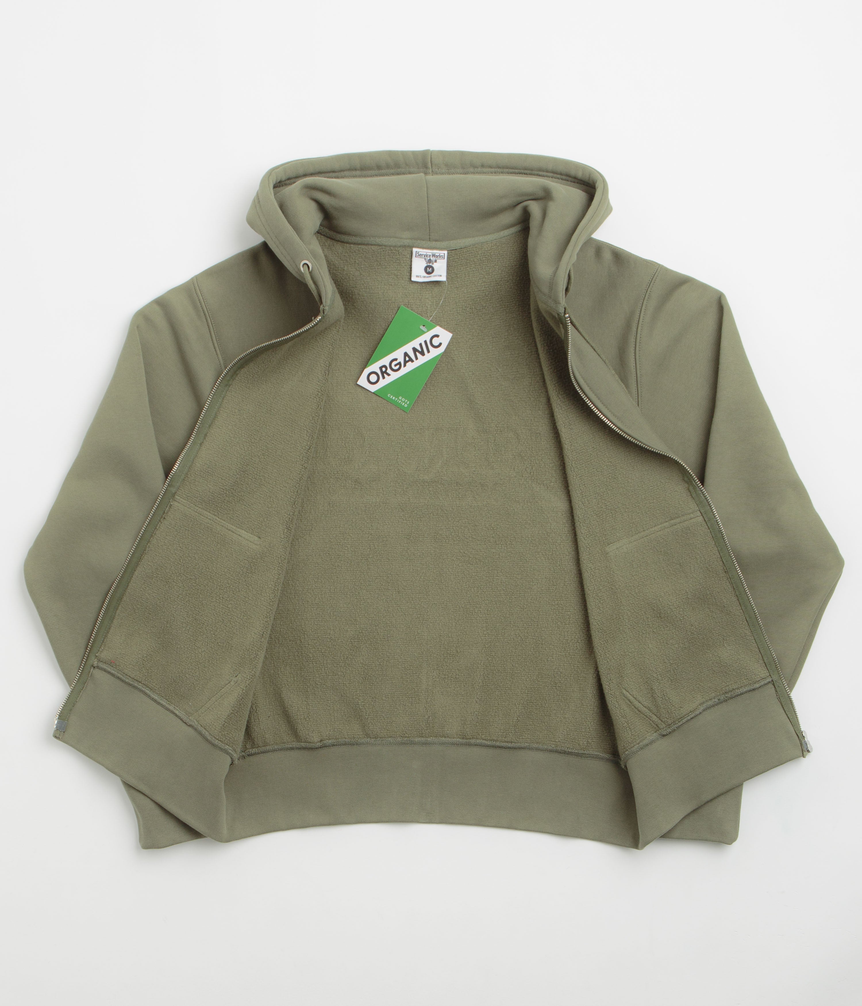 Service Works Martini Zipper Hoodie - Olive
