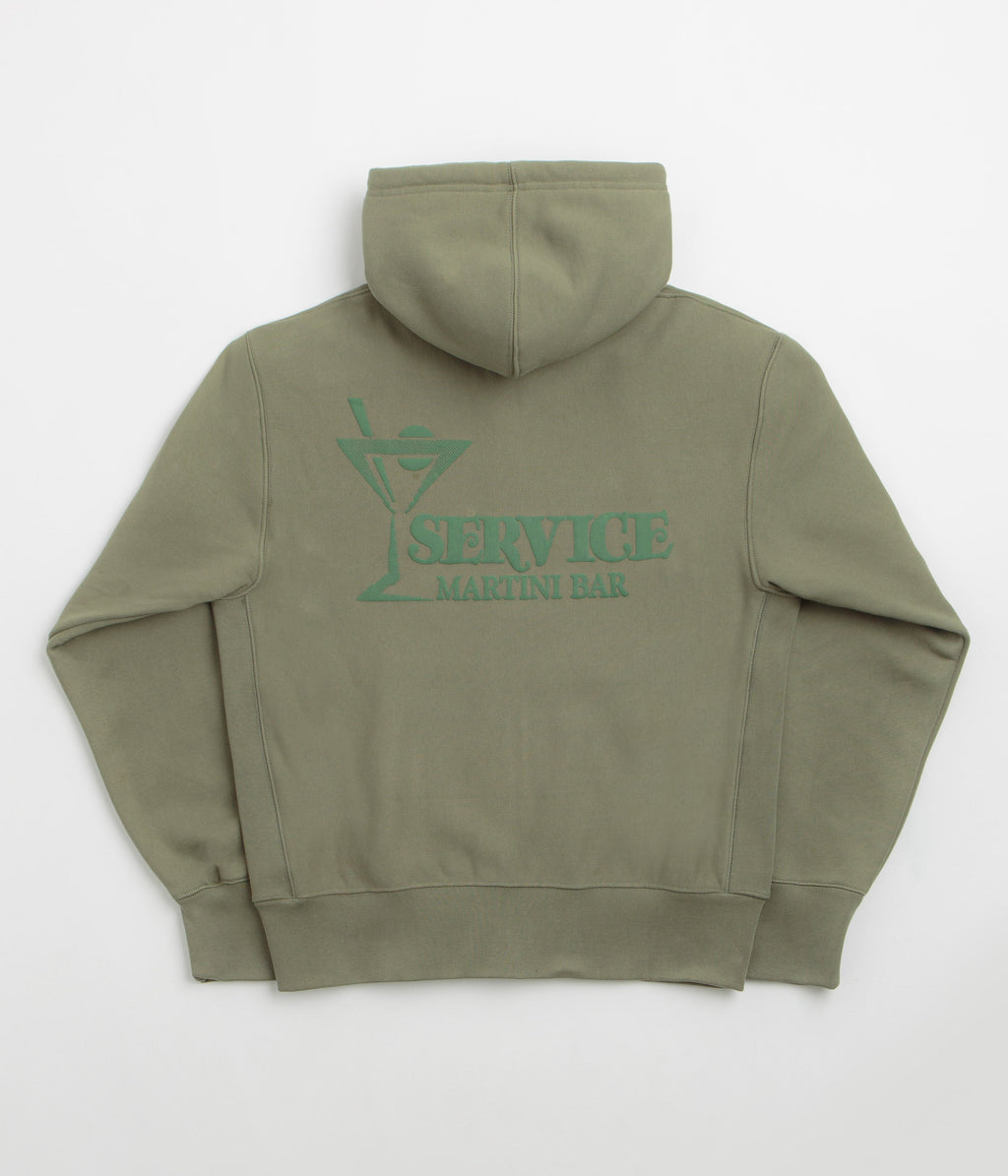 Service Works Martini Zipper Hoodie - Olive
