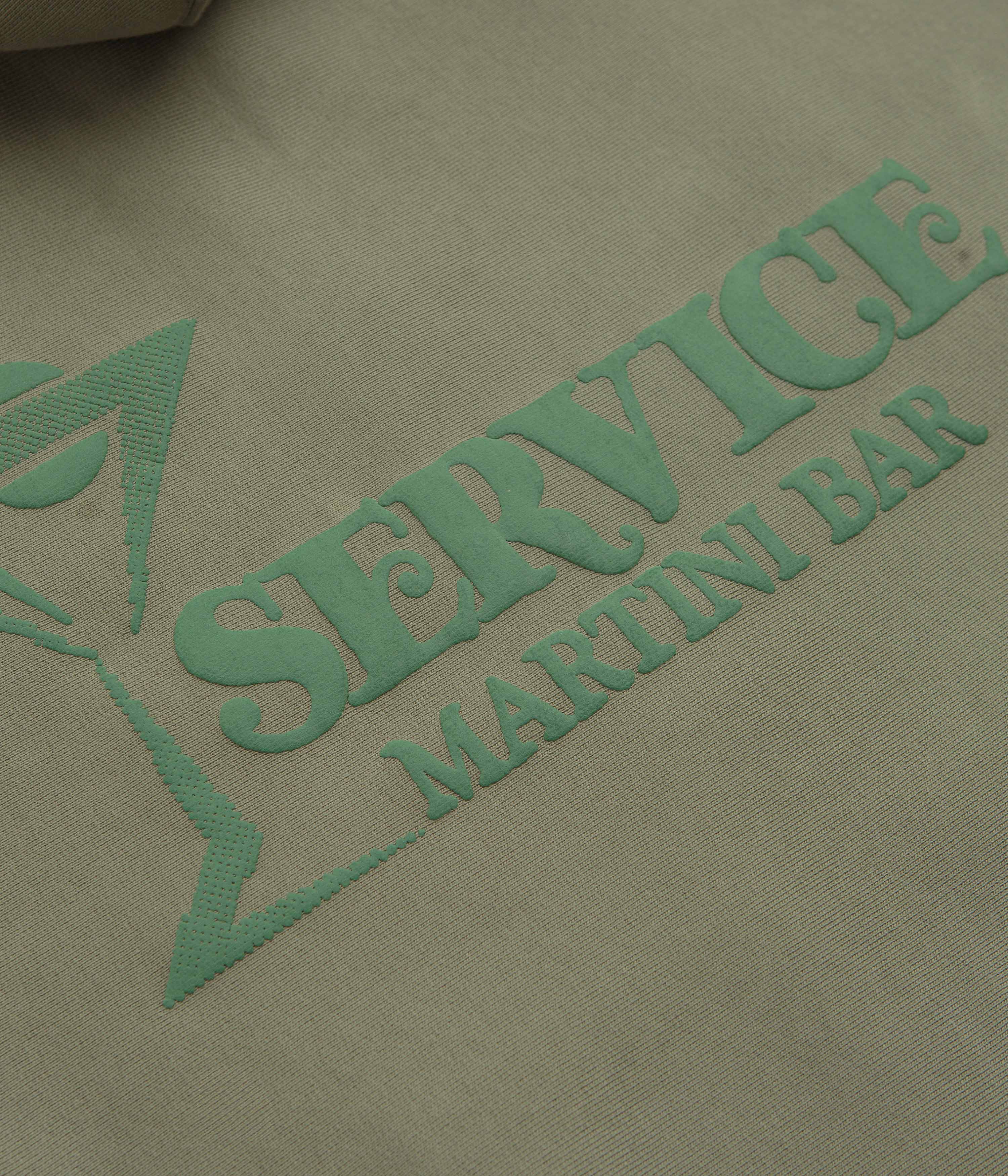 Service Works Martini Zipper Hoodie - Olive