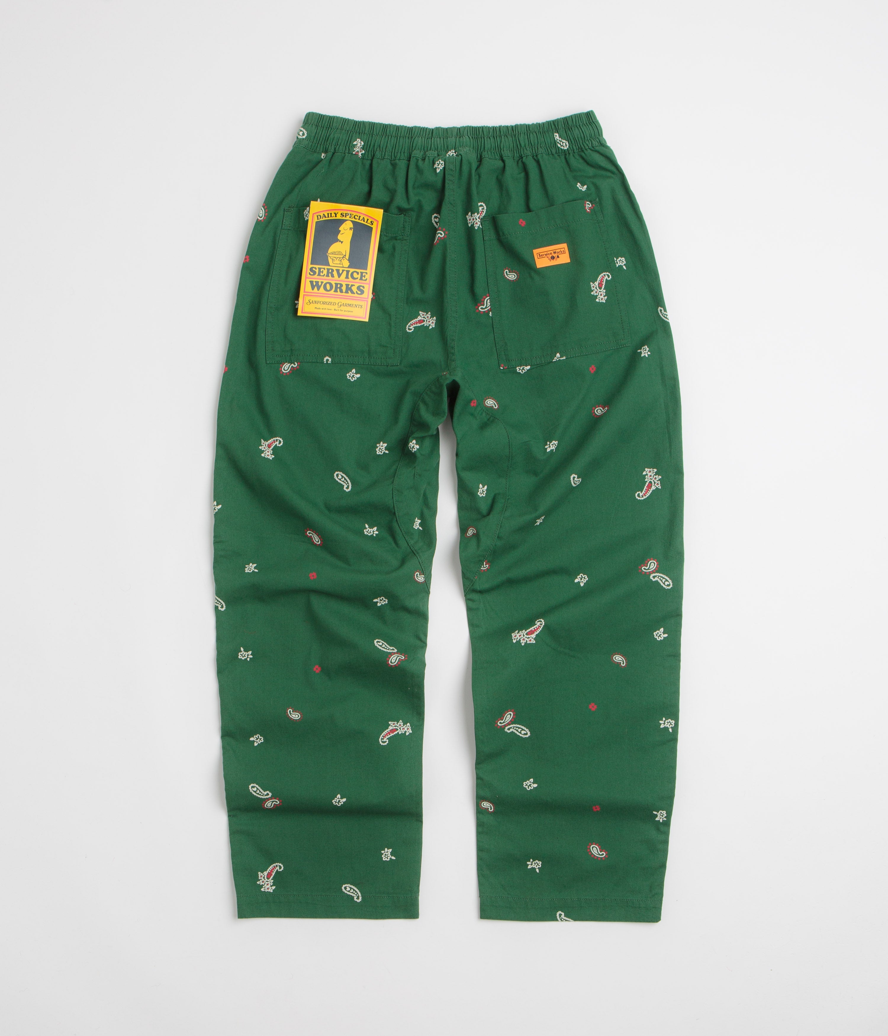 Service Works Paisley Chef Pants - Forest