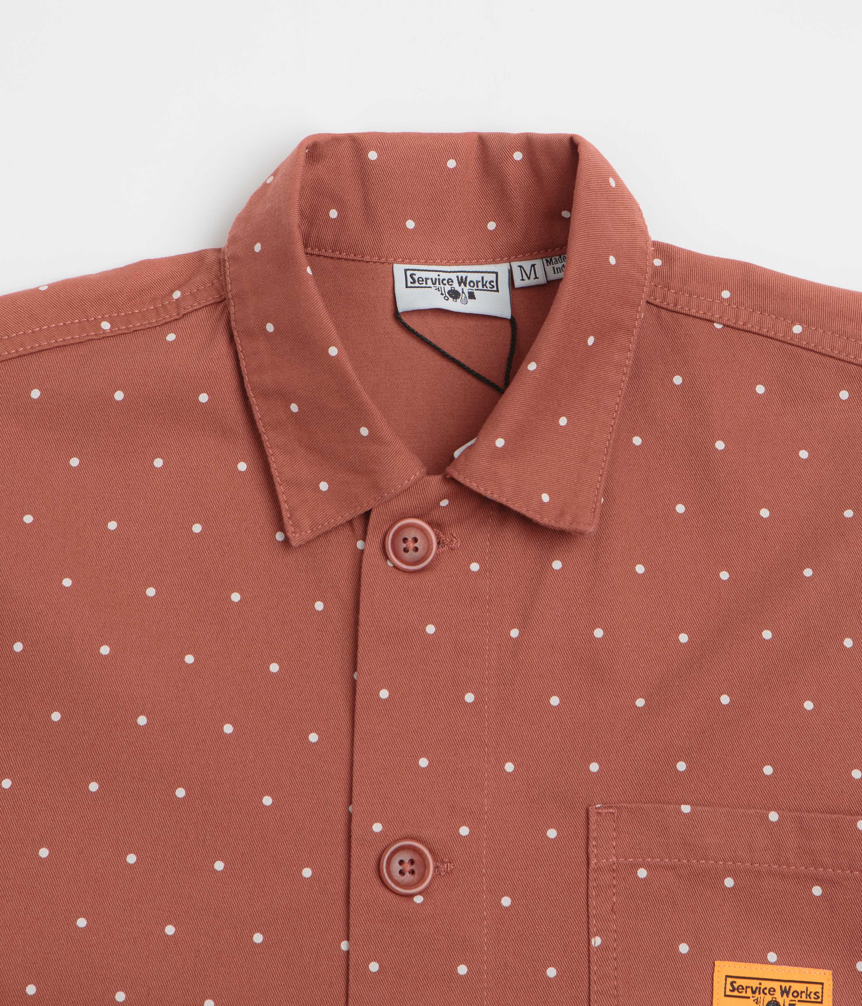 Service Works Polka Dot Chore Shirt - Clay