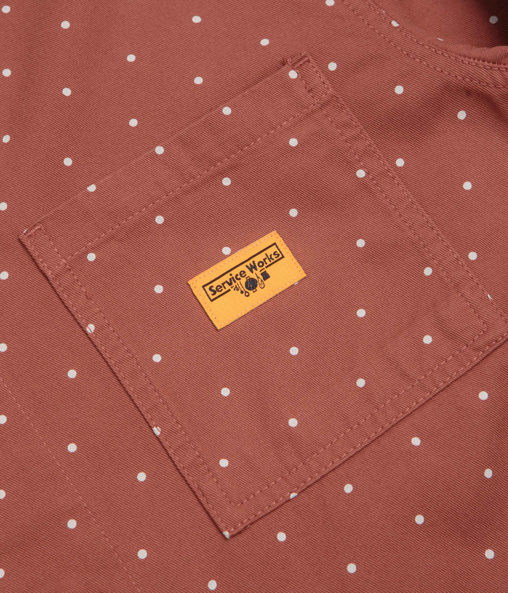 Service Works Polka Dot Chore Shirt - Clay
