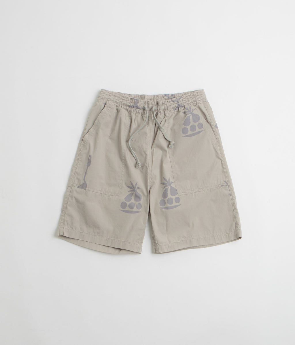 Service Works Poplin Printed Chef Shorts - Stone