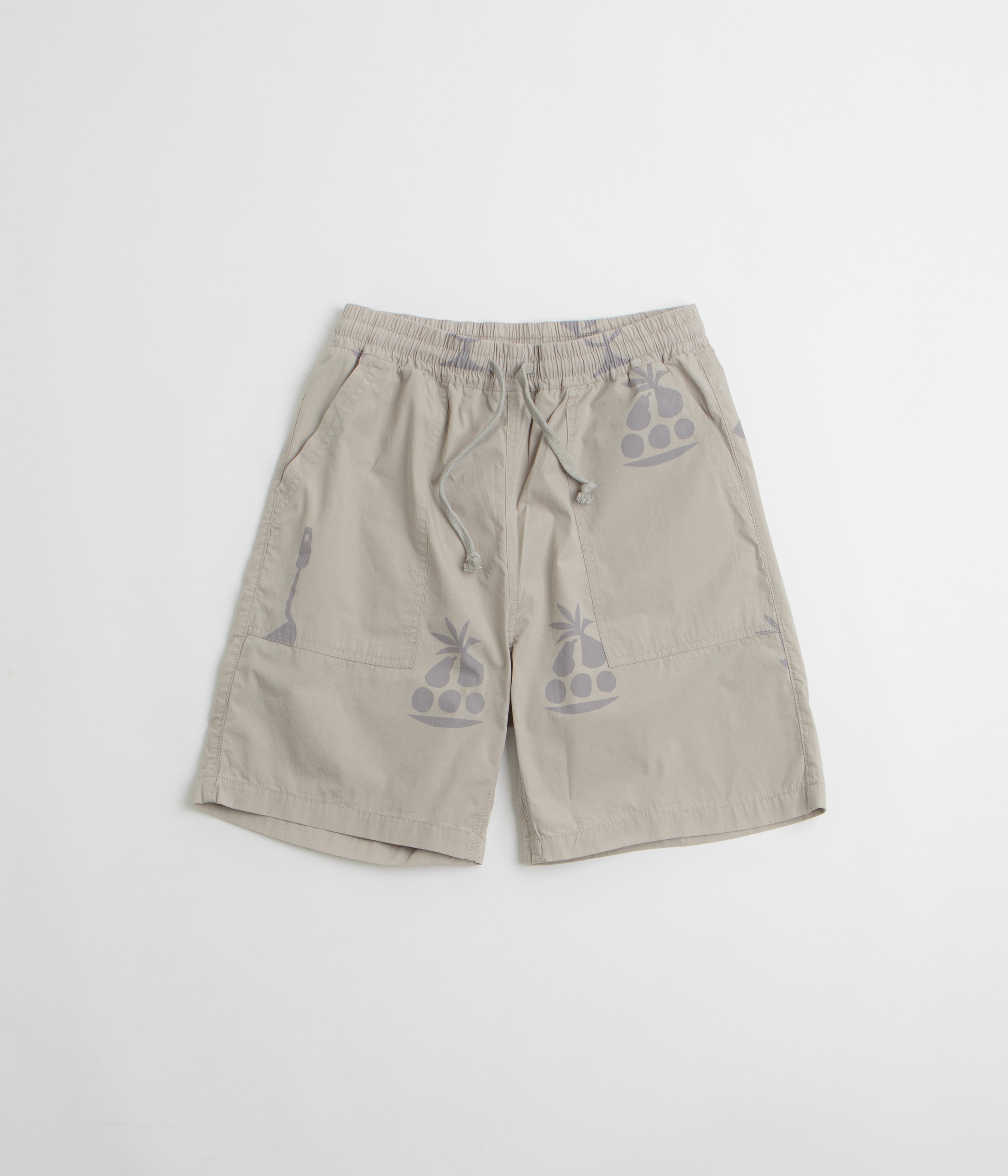 Service Works Poplin Printed Chef Shorts - Stone