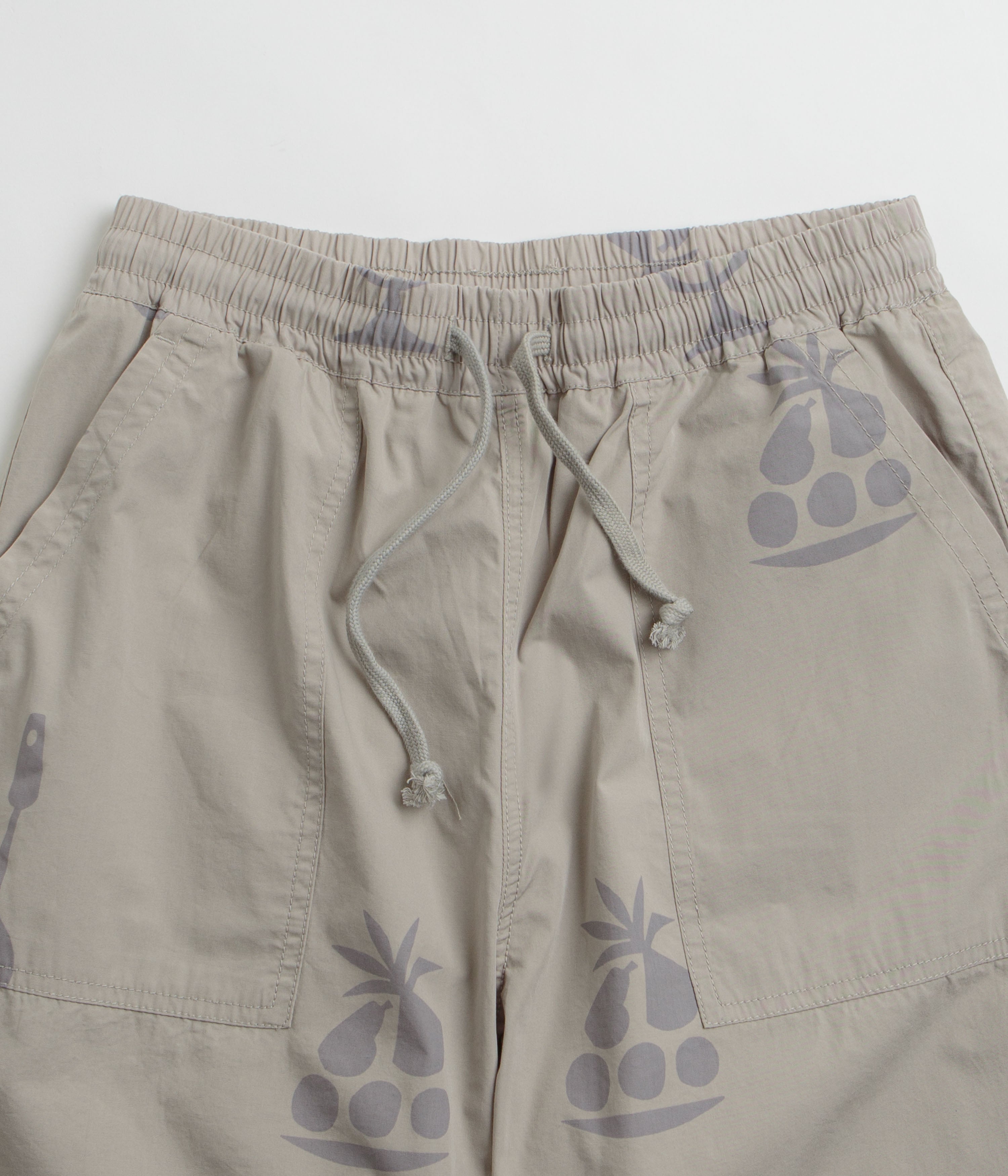 Service Works Poplin Printed Chef Shorts - Stone