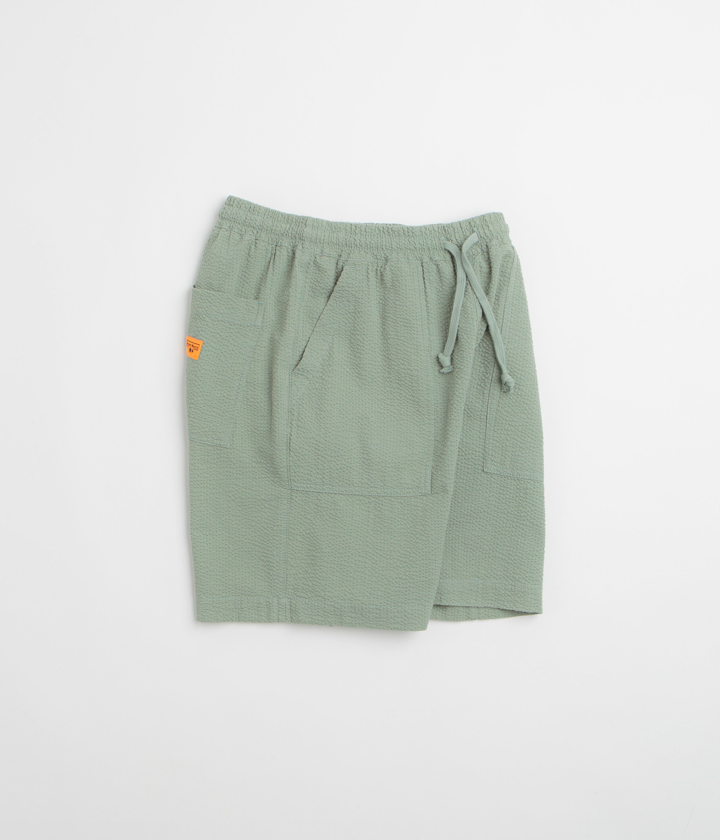 Service Works Seersucker Chef Shorts - Sage