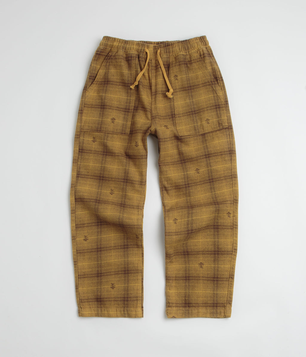 Service Works Thistle Plaid Chef Pants - Ochre