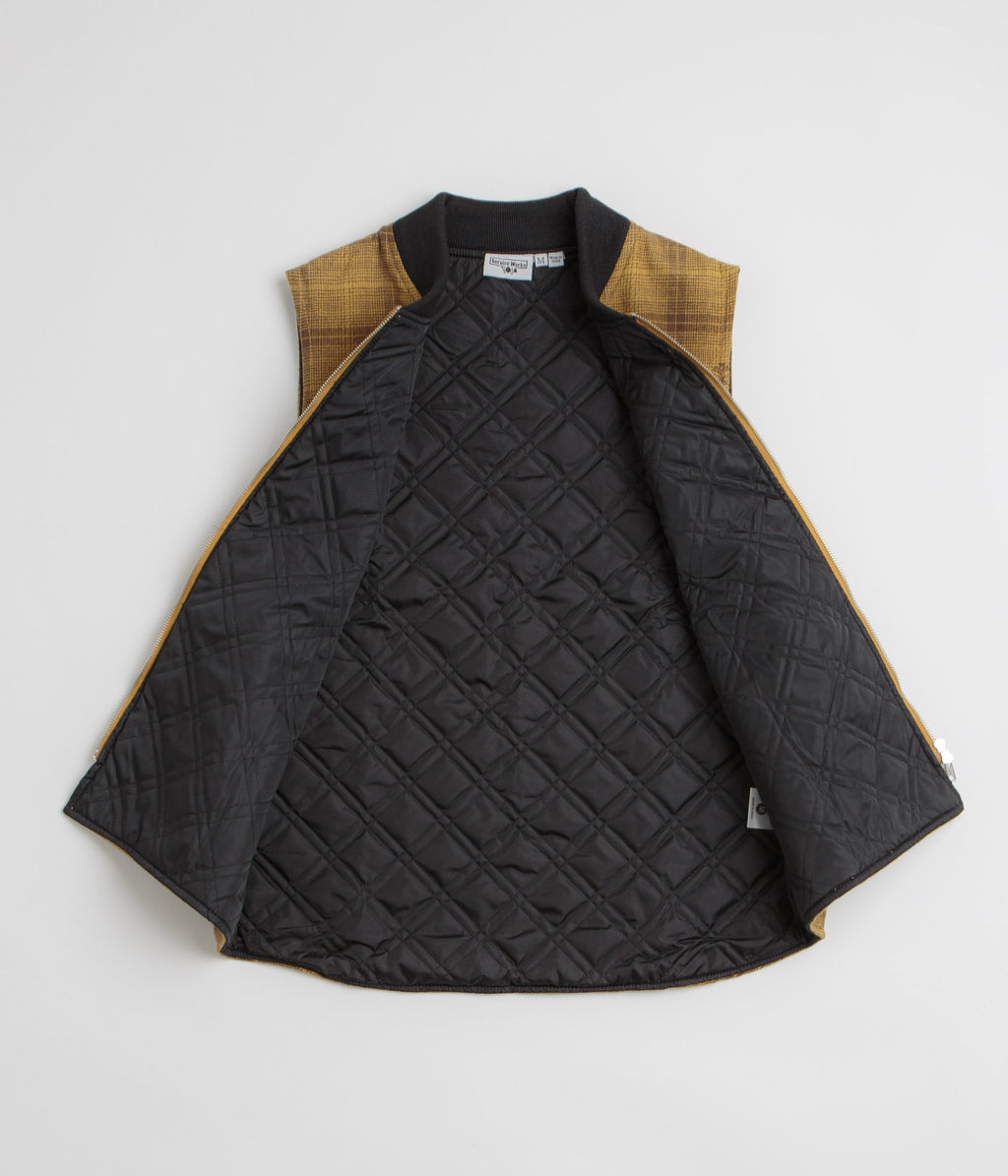 Service Works Thistle Plaid Work Vest - Ochre