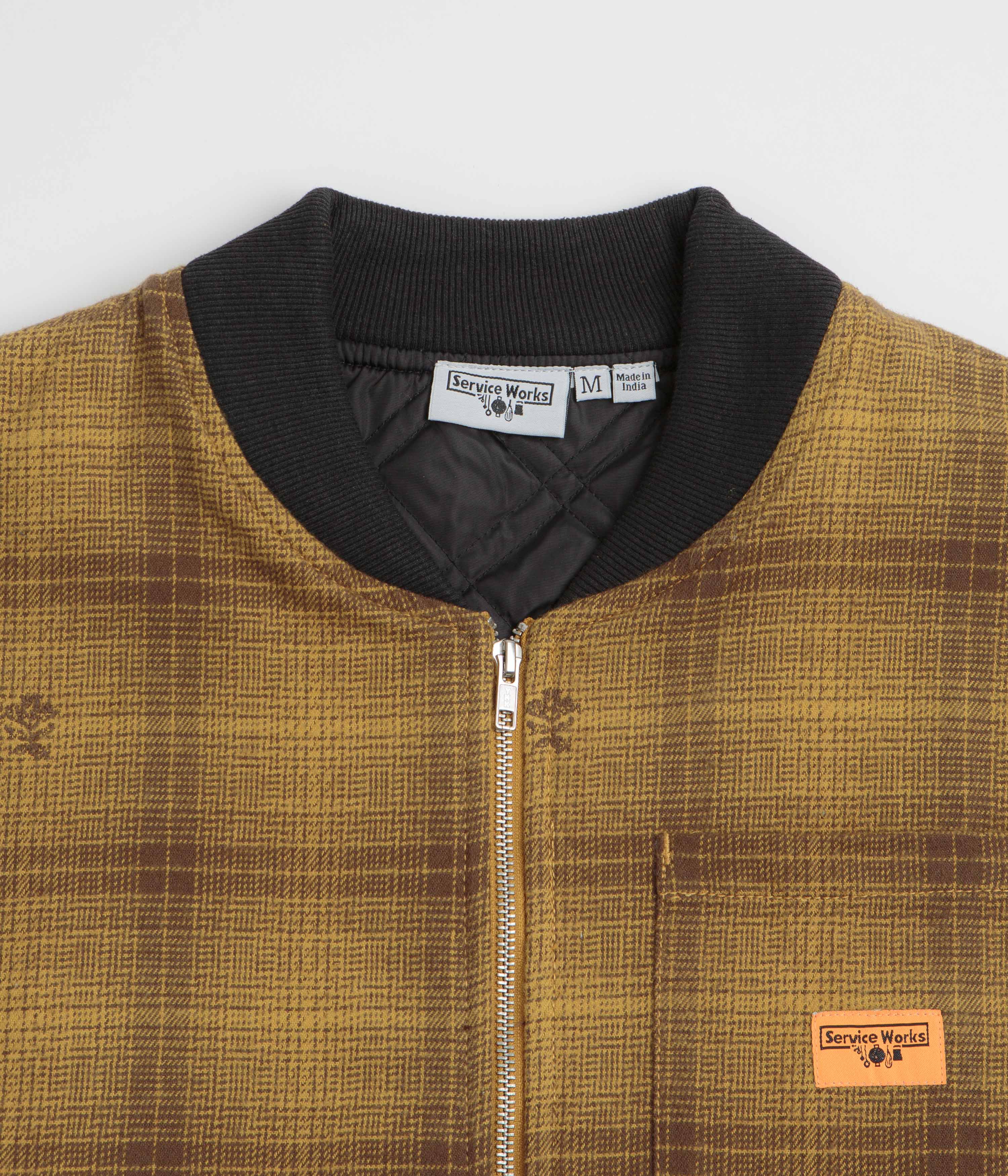 Service Works Thistle Plaid Work Vest - Ochre