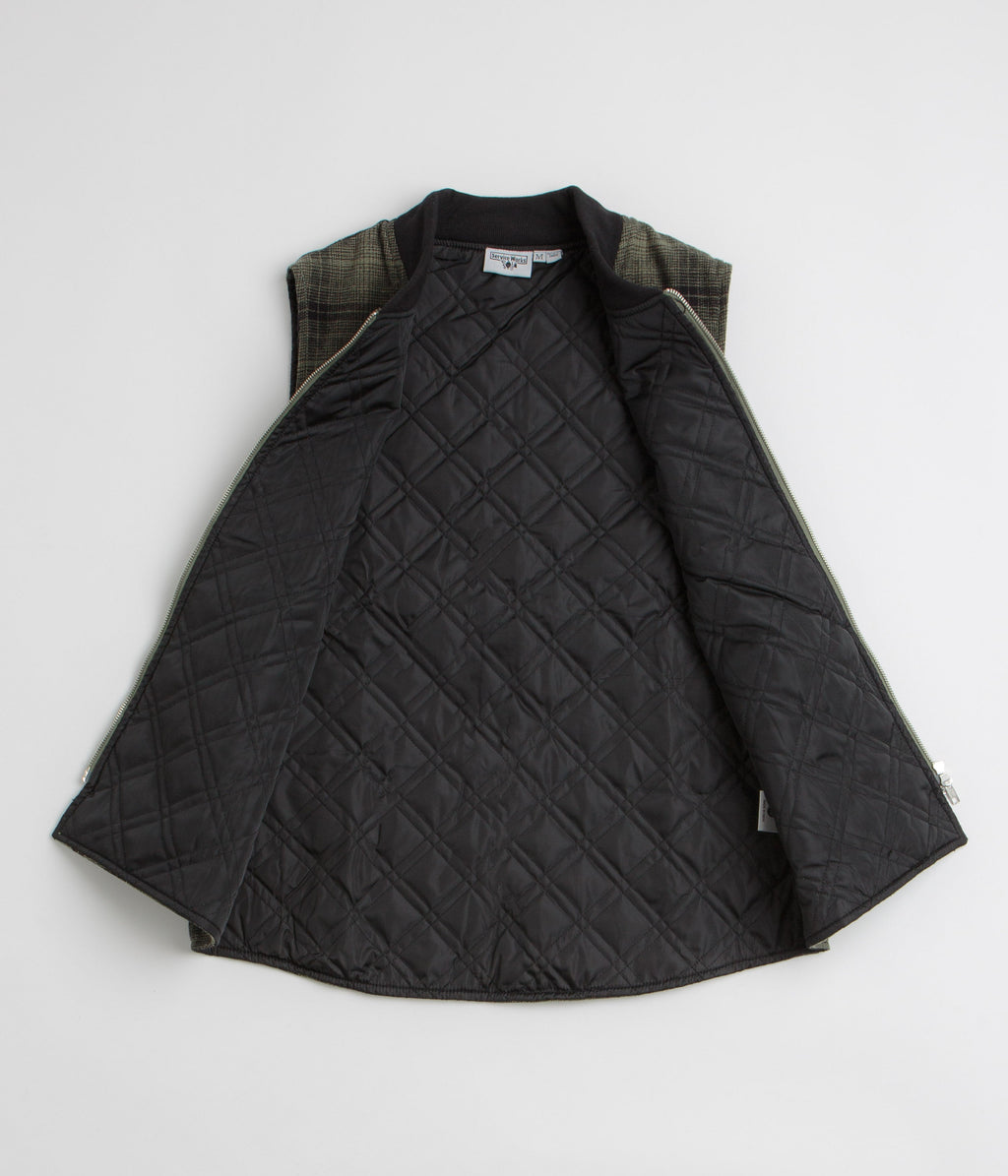Service Works Thistle Plaid Work Vest - Olive