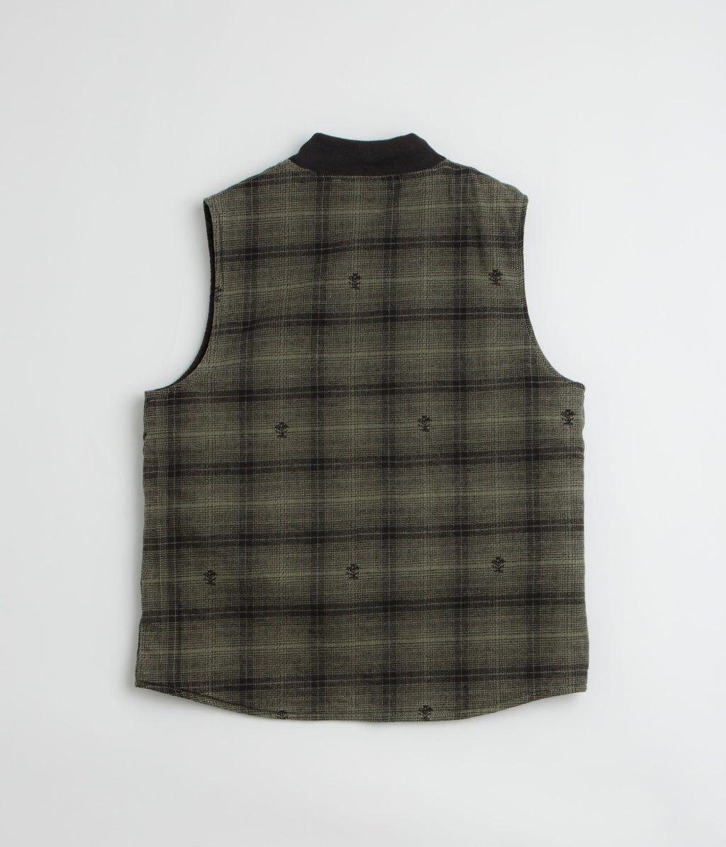 Service Works Thistle Plaid Work Vest - Olive