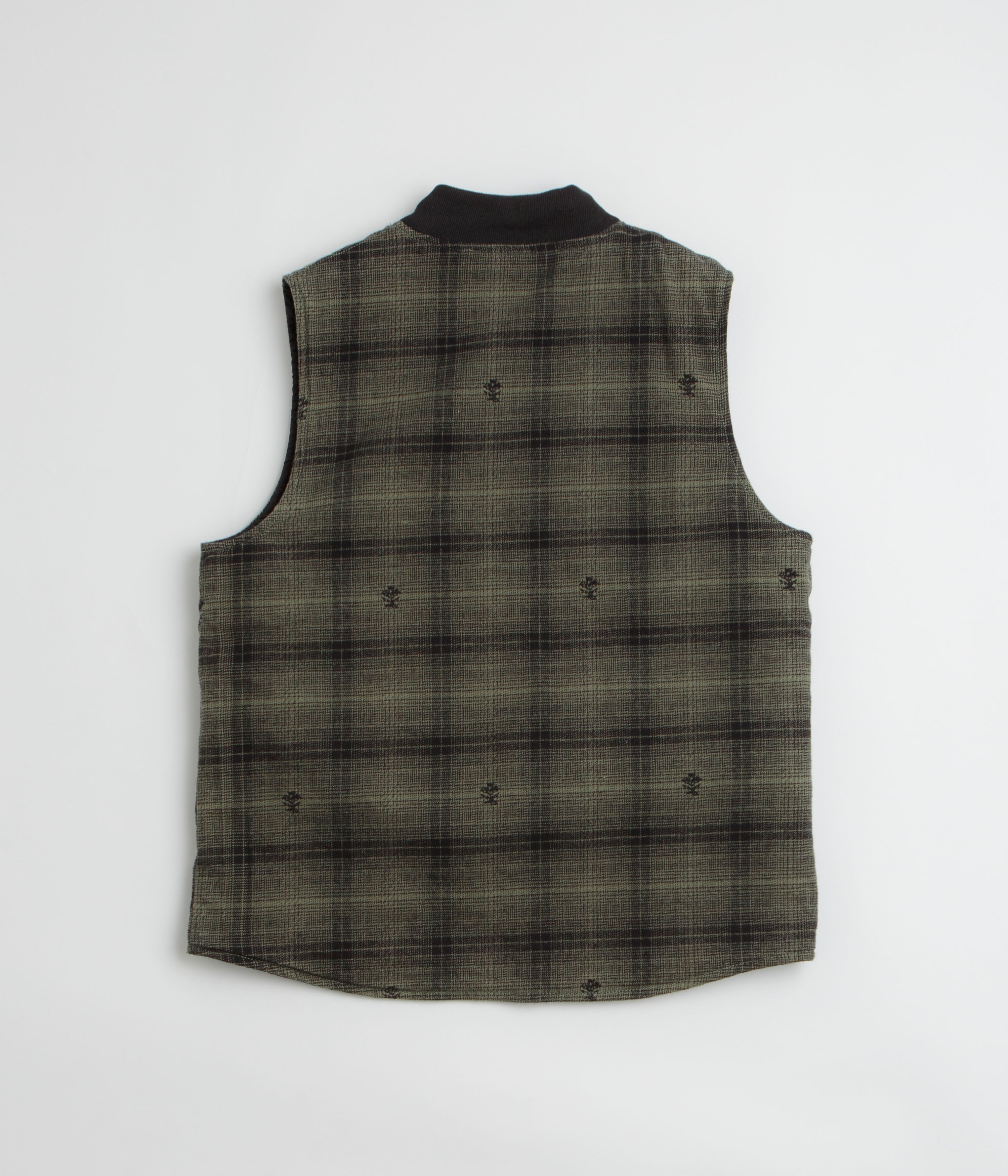 Service Works Thistle Plaid Work Vest - Olive