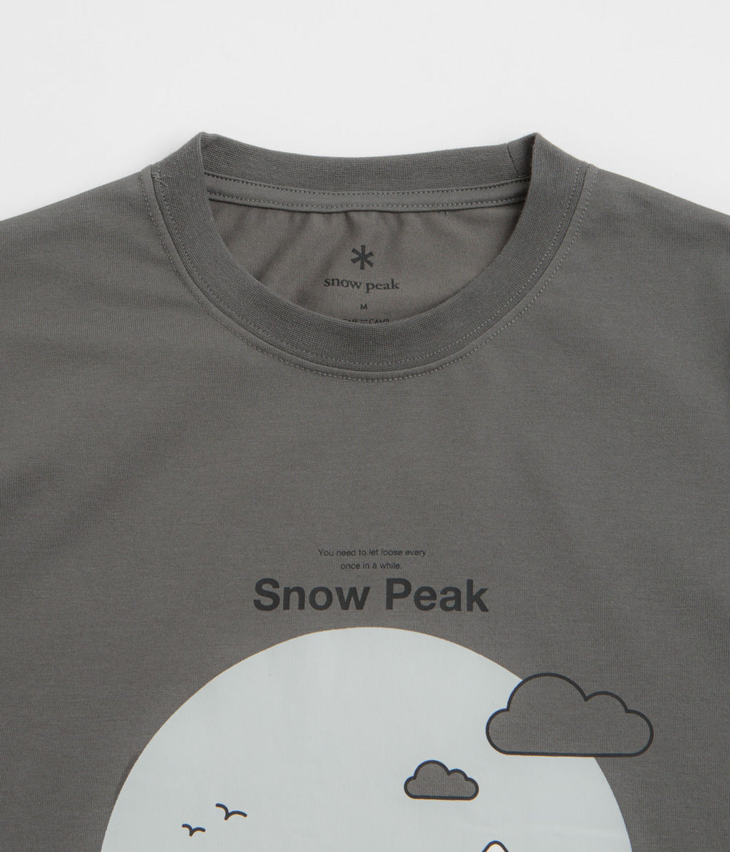 Snow Peak Camping Graphic T-Shirt - Grey