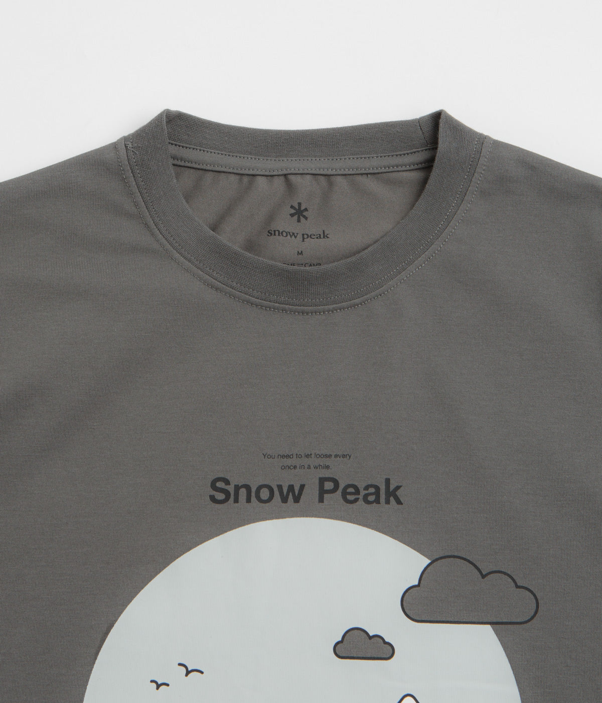 Snow Peak Camping Graphic T-Shirt - Grey