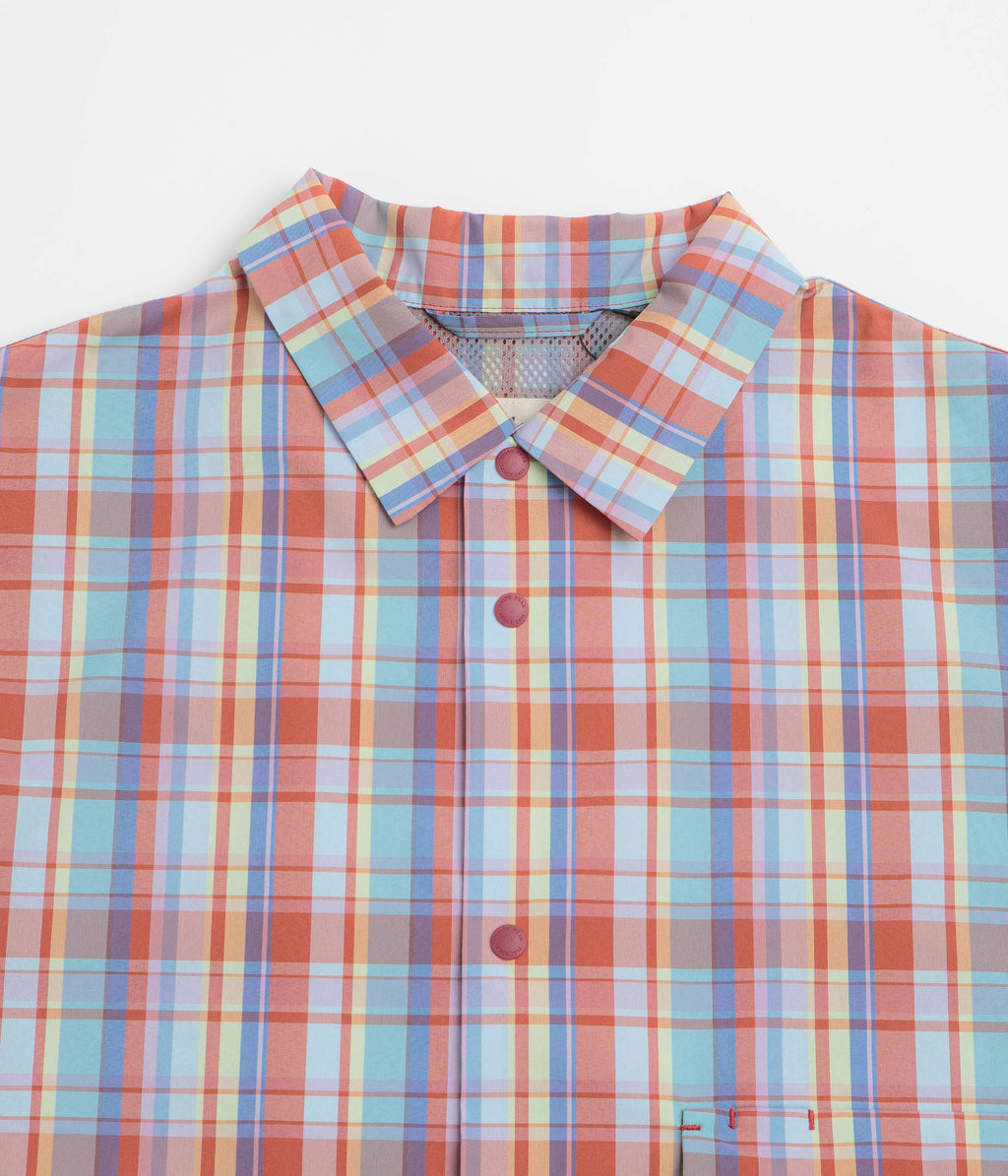 Snow Peak Fade Check Breezy Shirt - Red