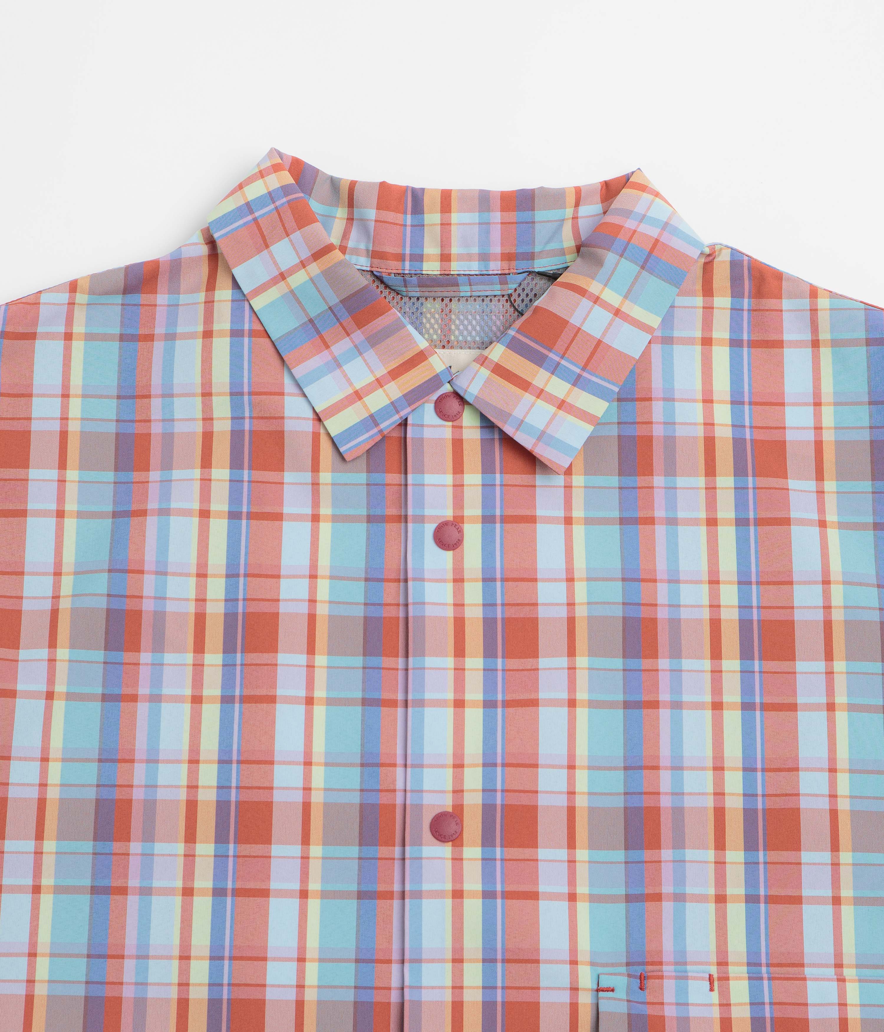 Snow Peak Fade Check Breezy Shirt - Red