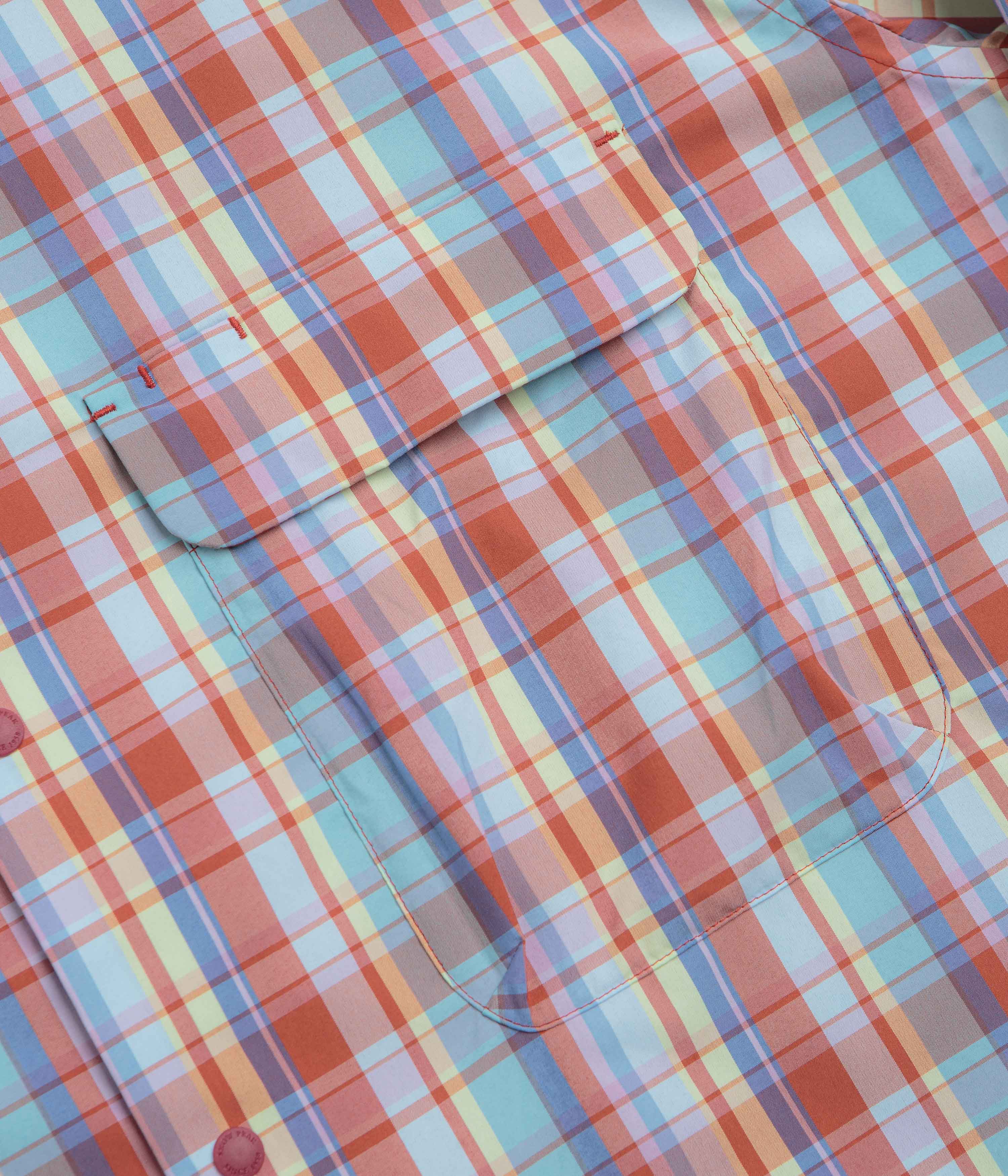 Snow Peak Fade Check Breezy Shirt - Red