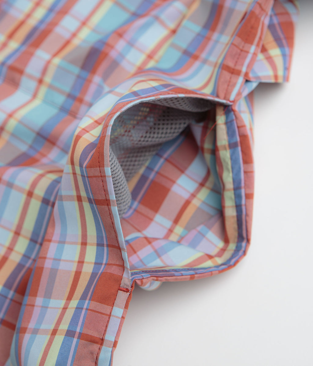 Snow Peak Fade Check Breezy Shirt - Red
