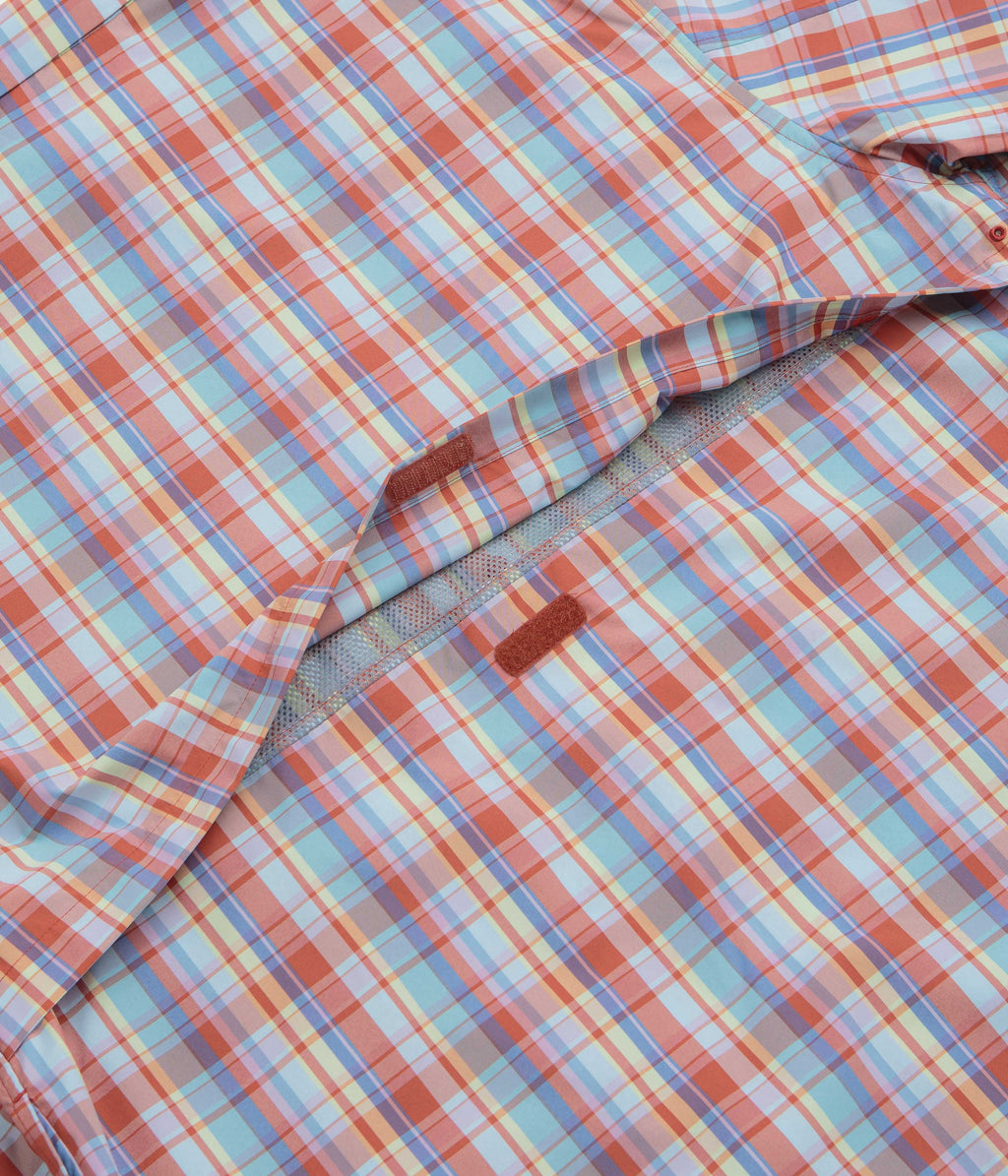 Snow Peak Fade Check Breezy Shirt - Red