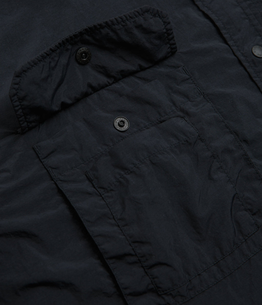 Snow Peak Garment Dyed Convertible Shirt - Black
