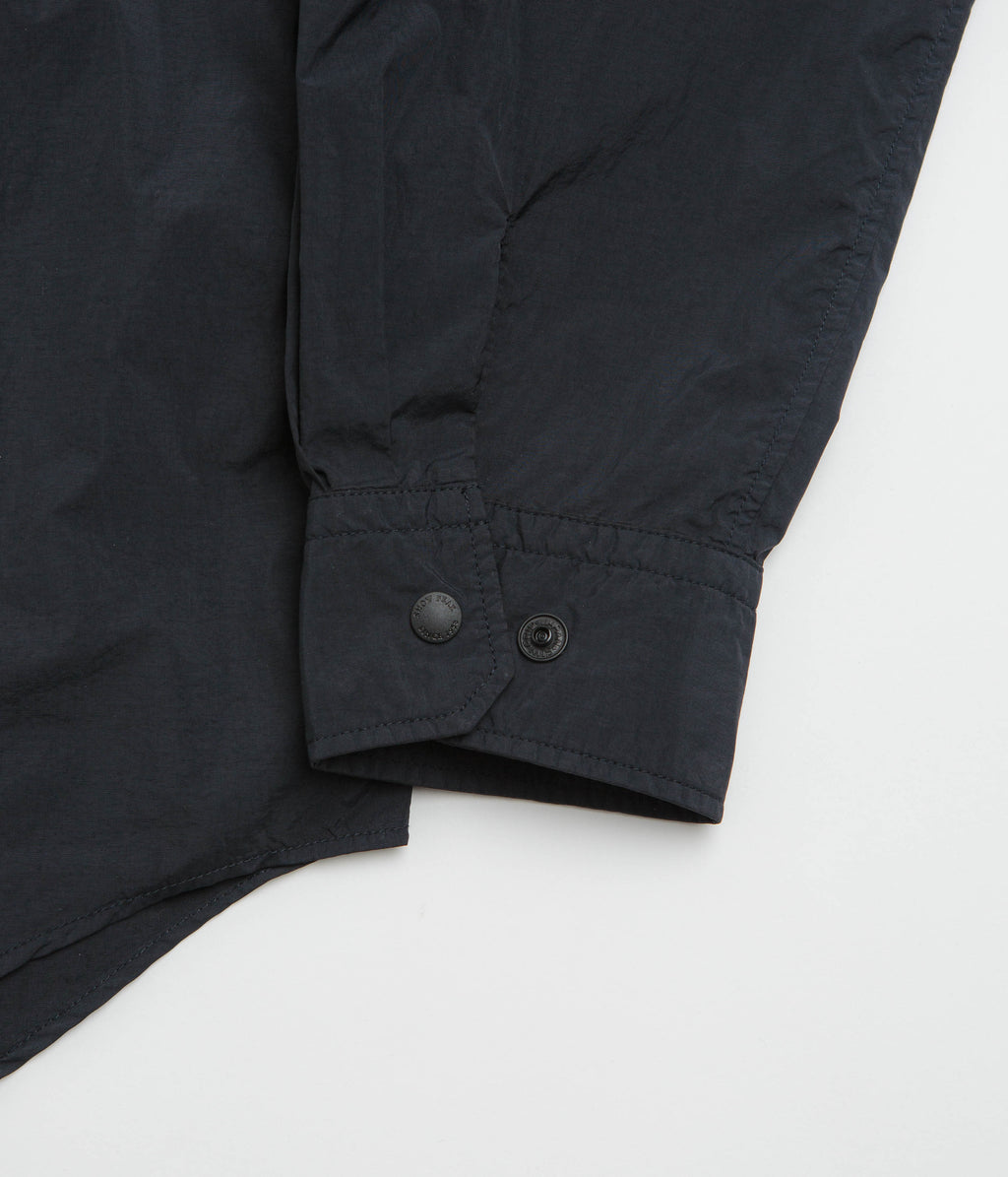 Snow Peak Garment Dyed Convertible Shirt - Black